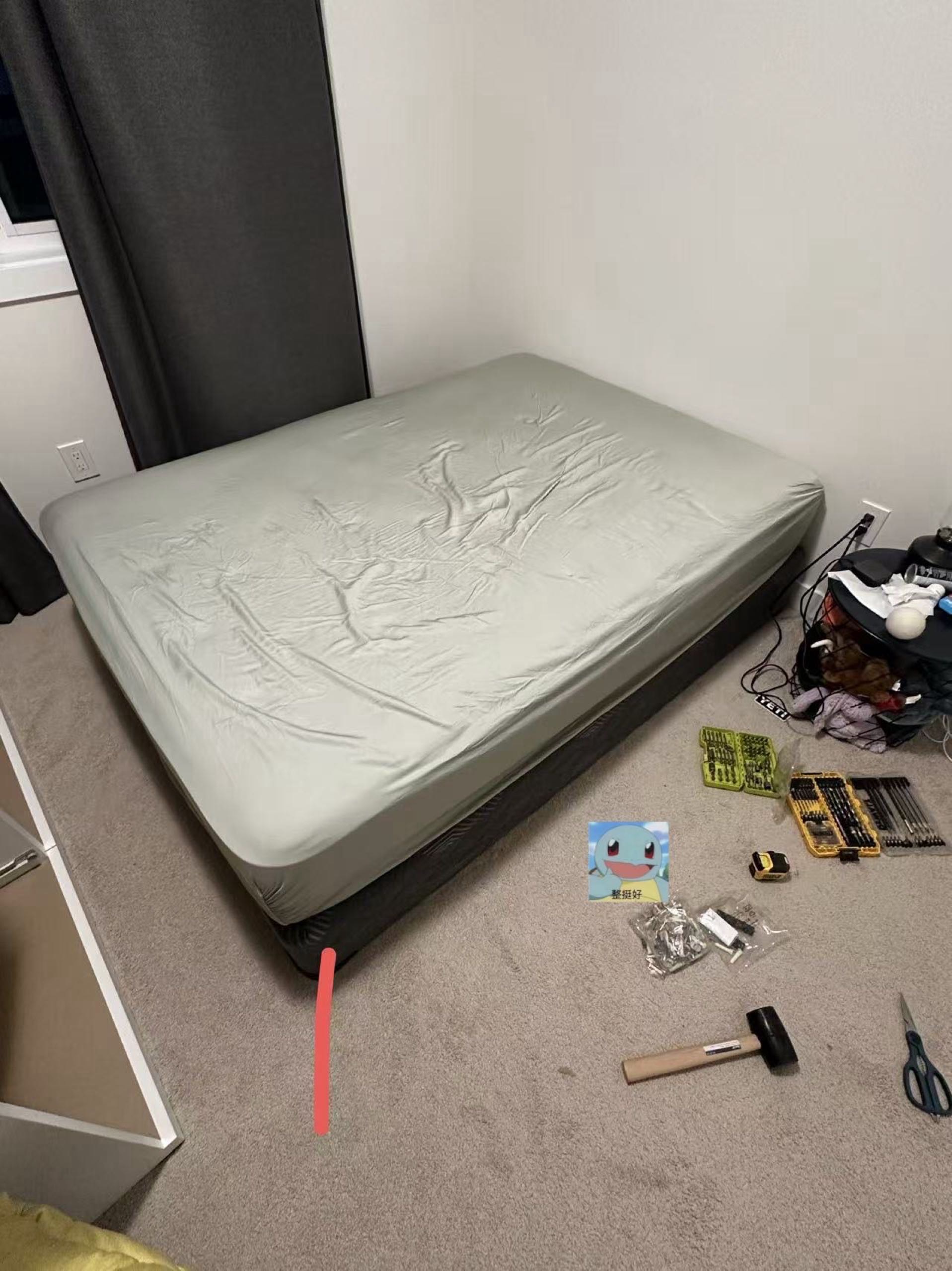 Double size 床垫➕床盒➕床单