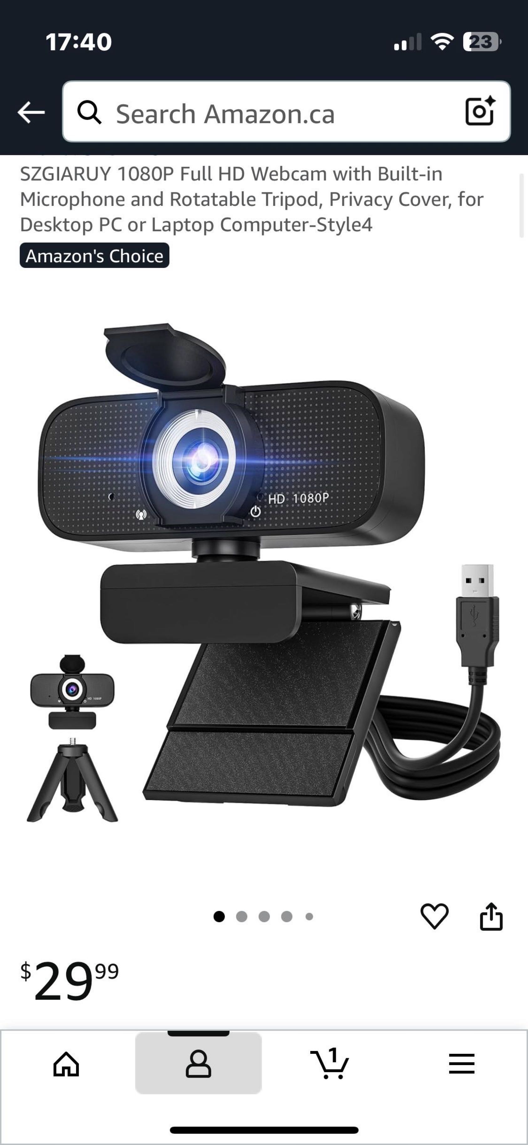 网络摄像头 全新未开封