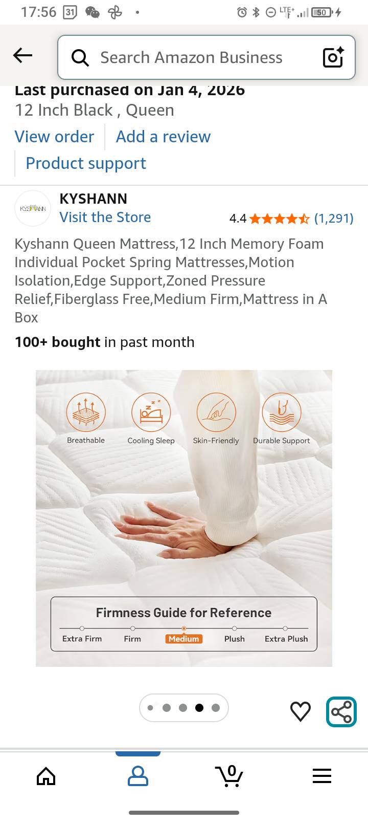 全新2026新款未拆封床垫Queen Size - 3