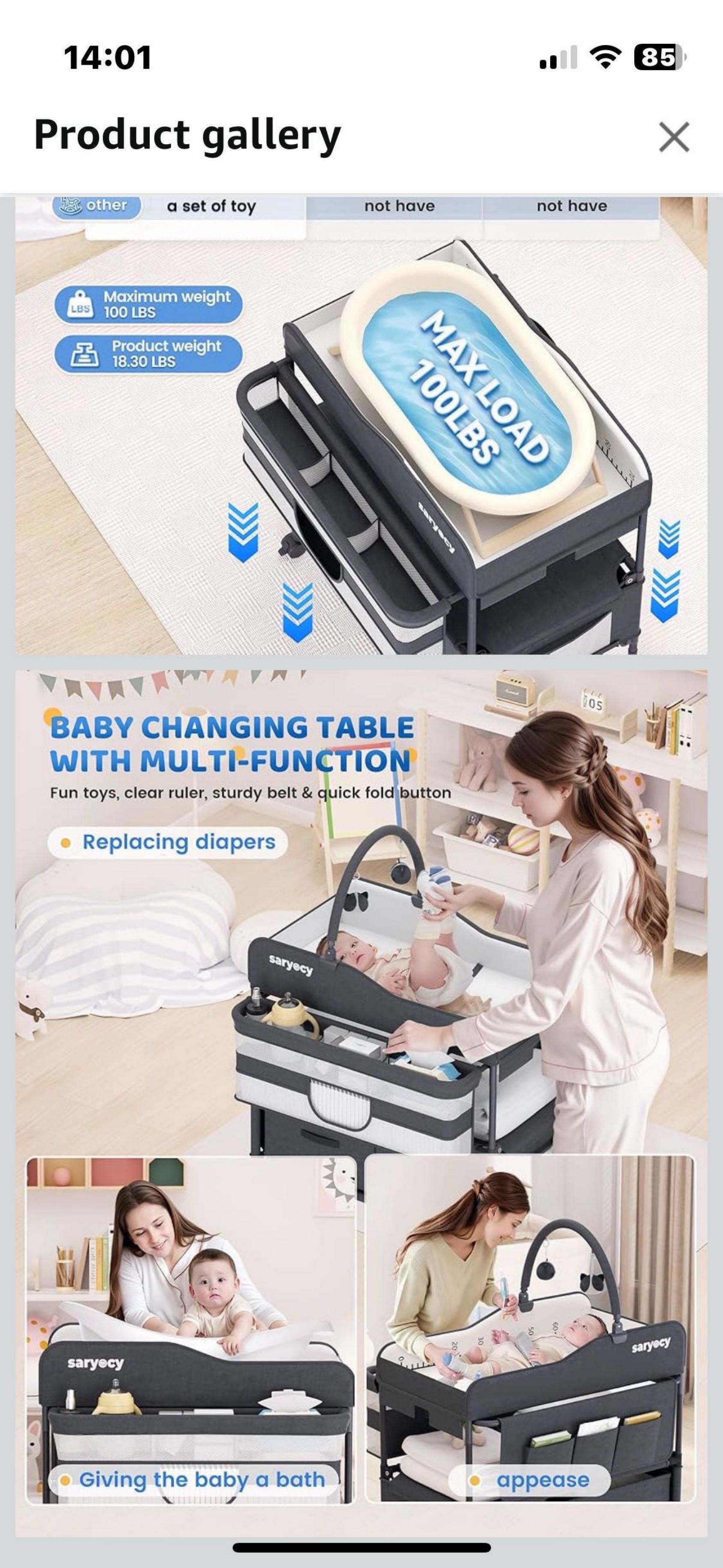 全新婴儿换尿布桌子 - 2