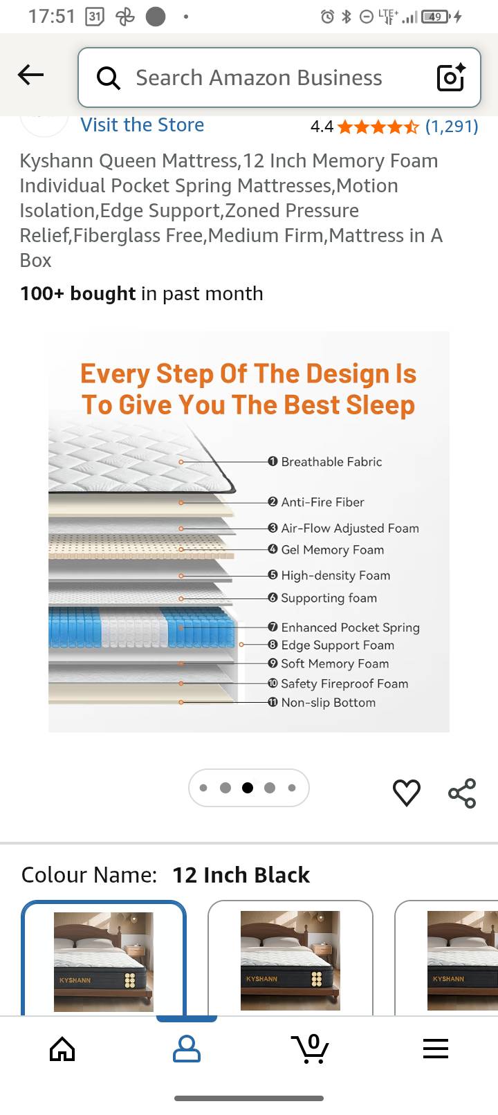 全新2026新款未拆封床垫Queen Size - 5