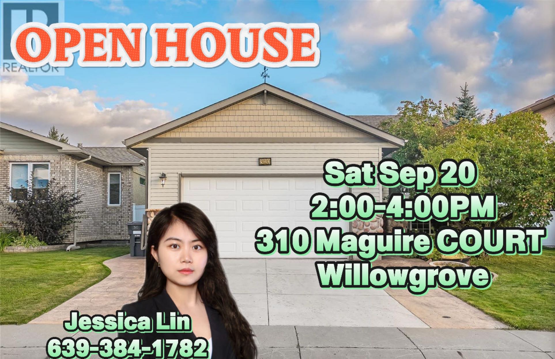 OPEN HOUSE开放参观时间：周六9月20日2:00-4:00PM