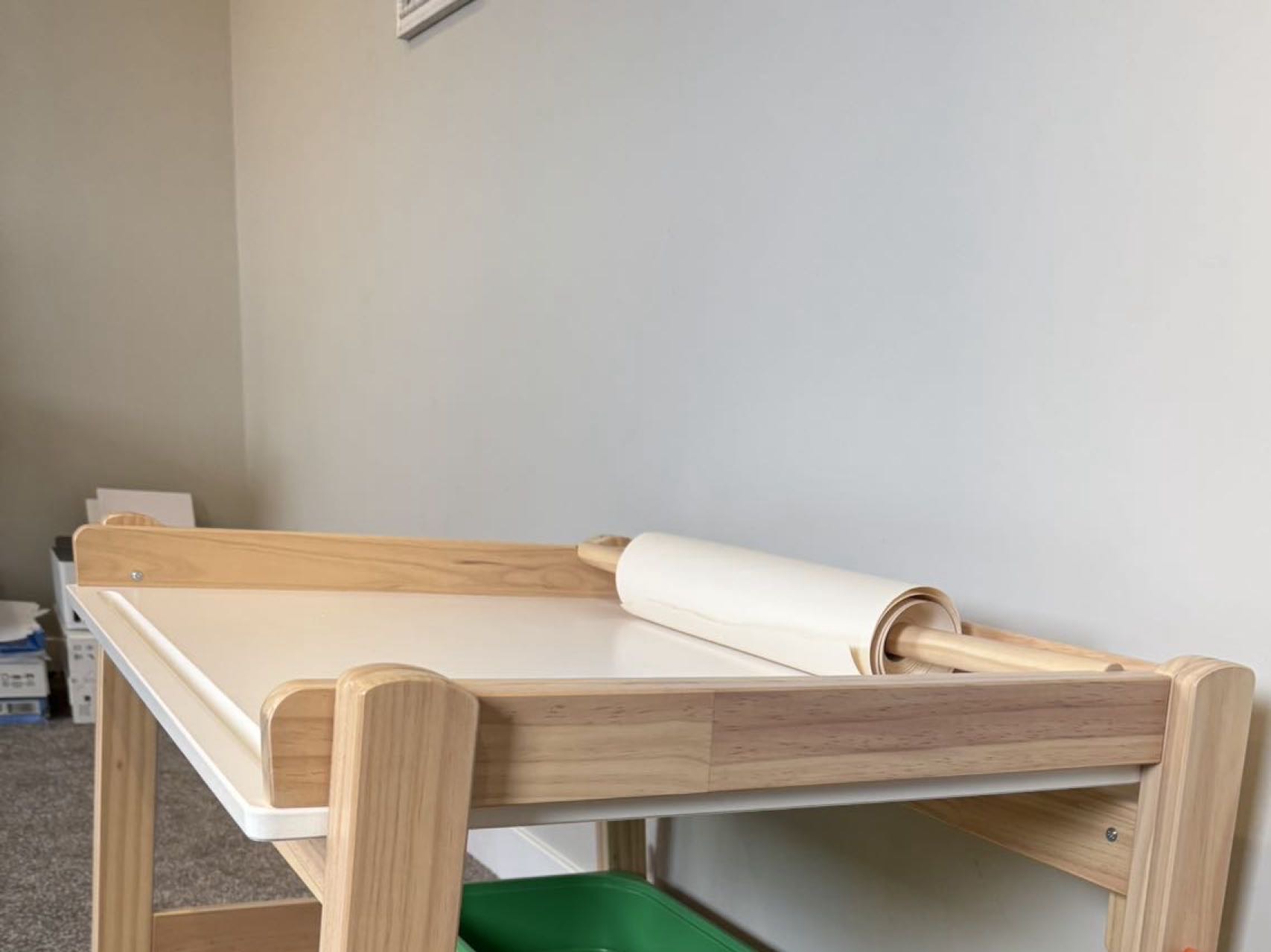 宜家儿童画桌+储蓄盒+画卷 - 2