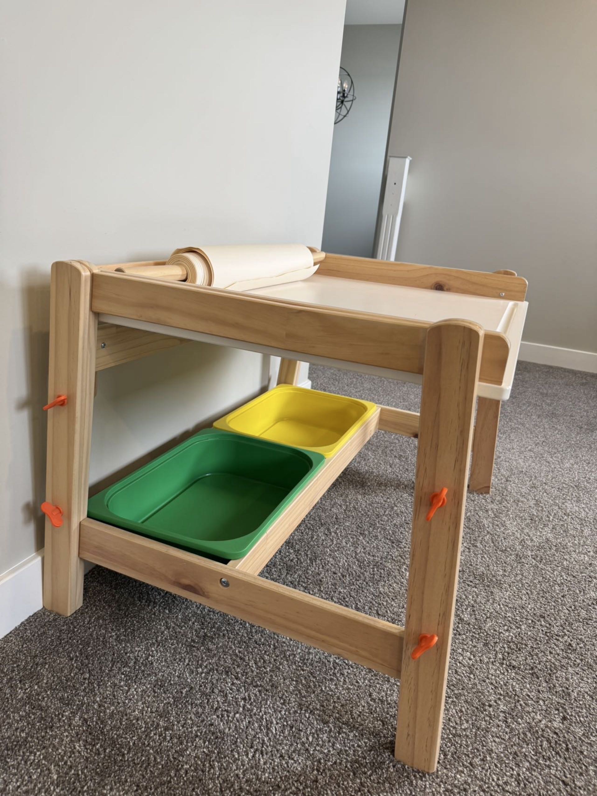 宜家儿童画桌+储蓄盒+画卷 - 3