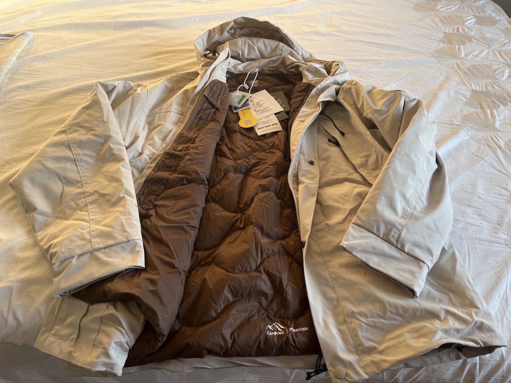 全新的可拆装羽绒冲锋衣（2X号）