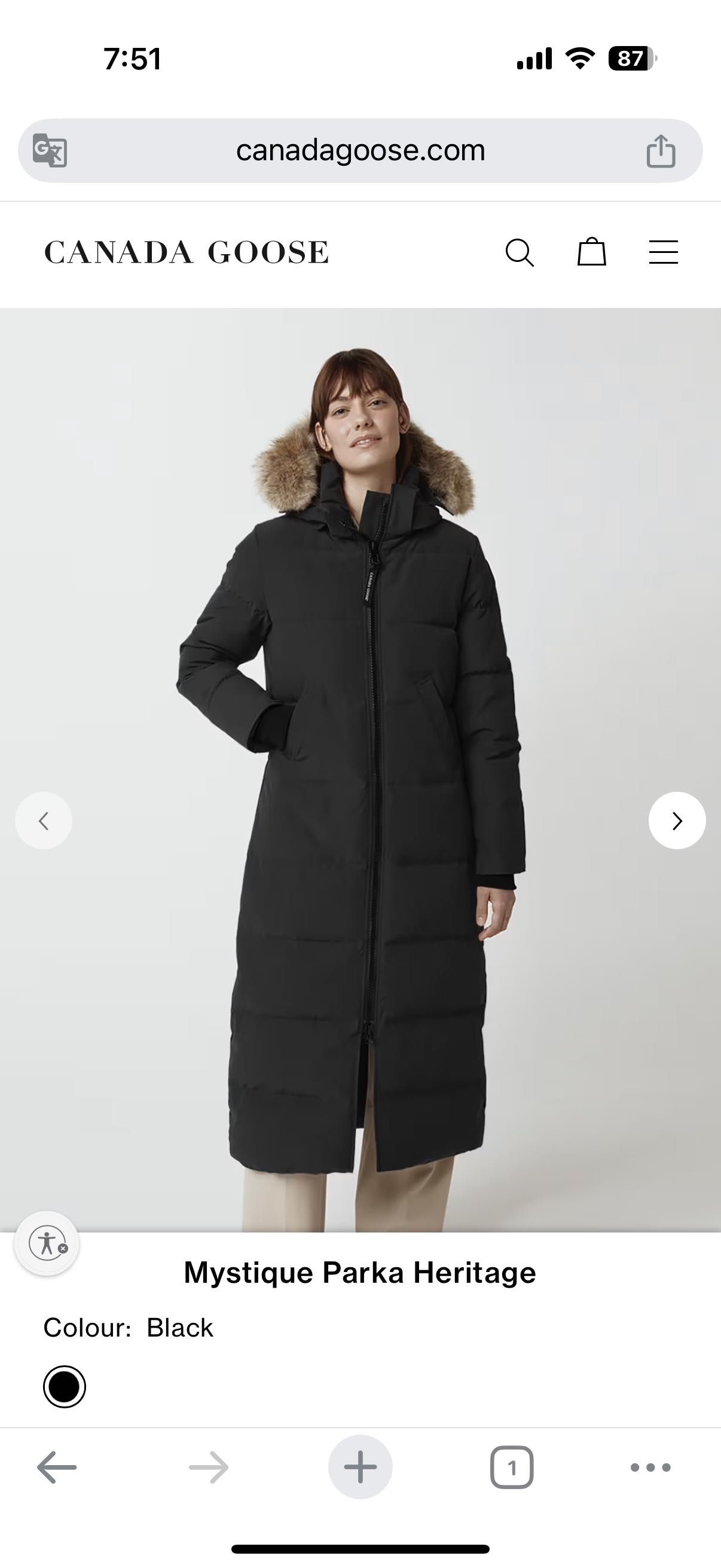 回国出加拿大鹅 Mystique Parka （3035L）