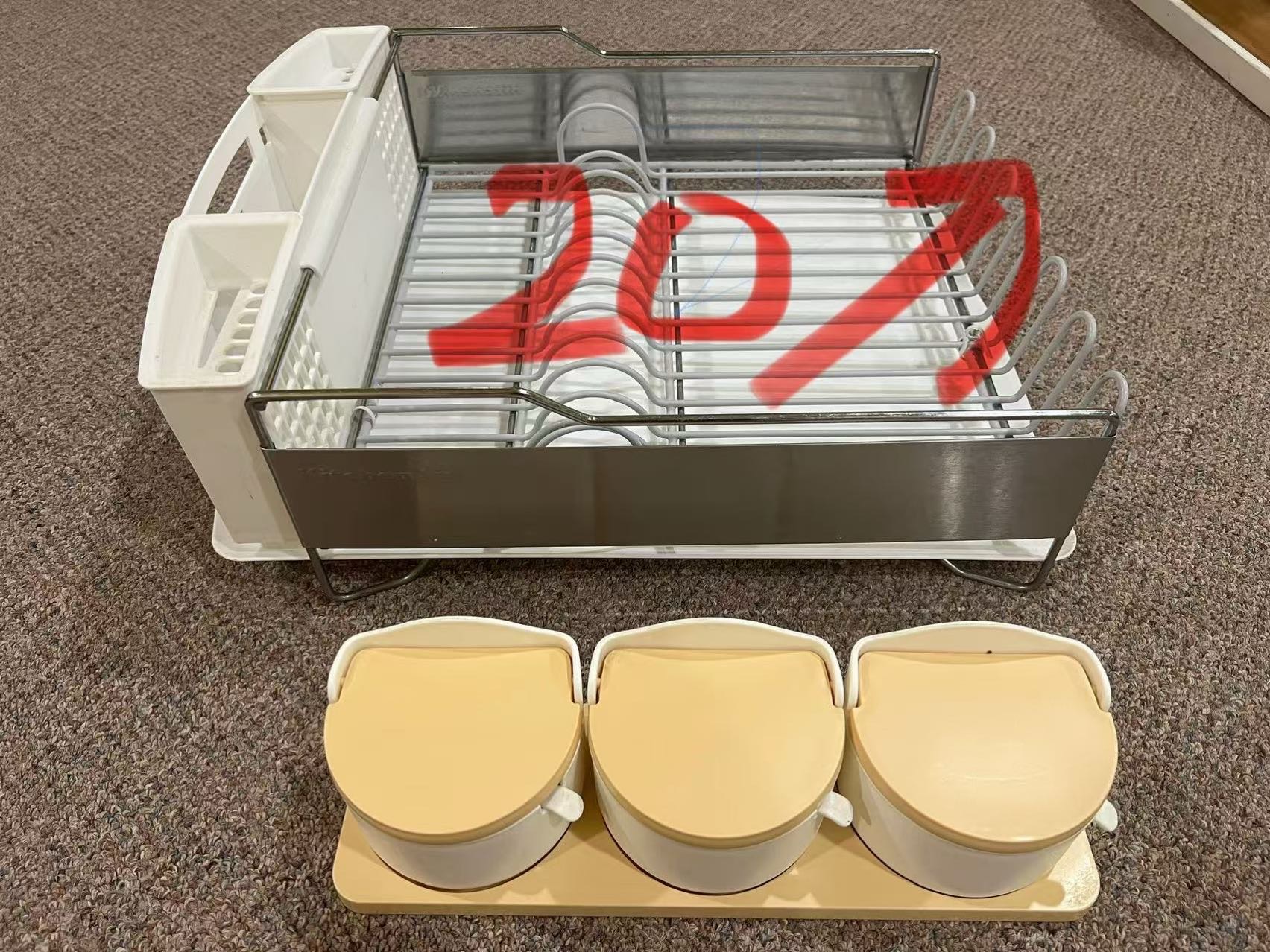 碗碟沥水架 调料盒