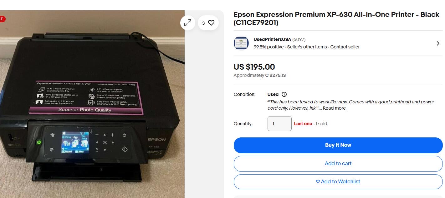 EPSON 二手多功能复打印机出售 - 5
