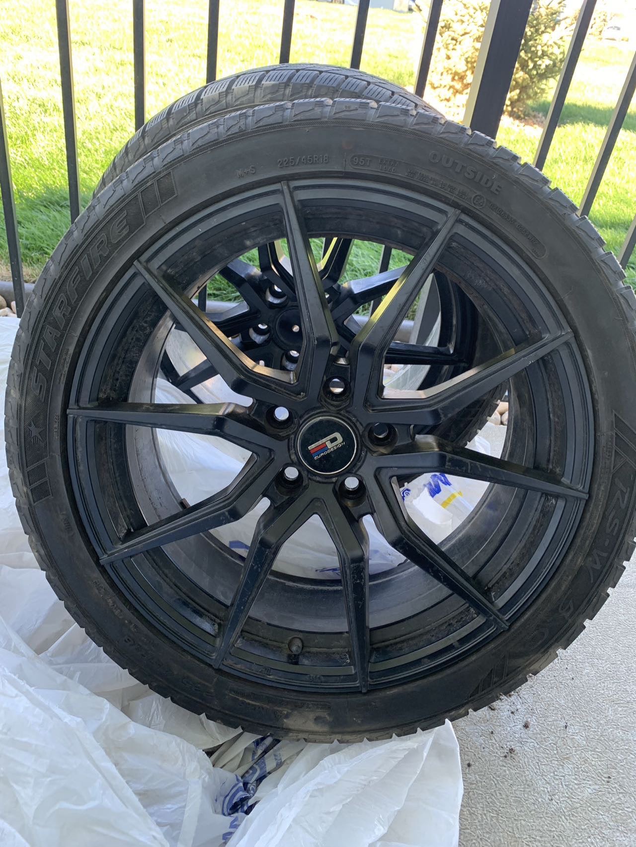 冬胎和轮毂 225/45 R18      5✖️112 - 3