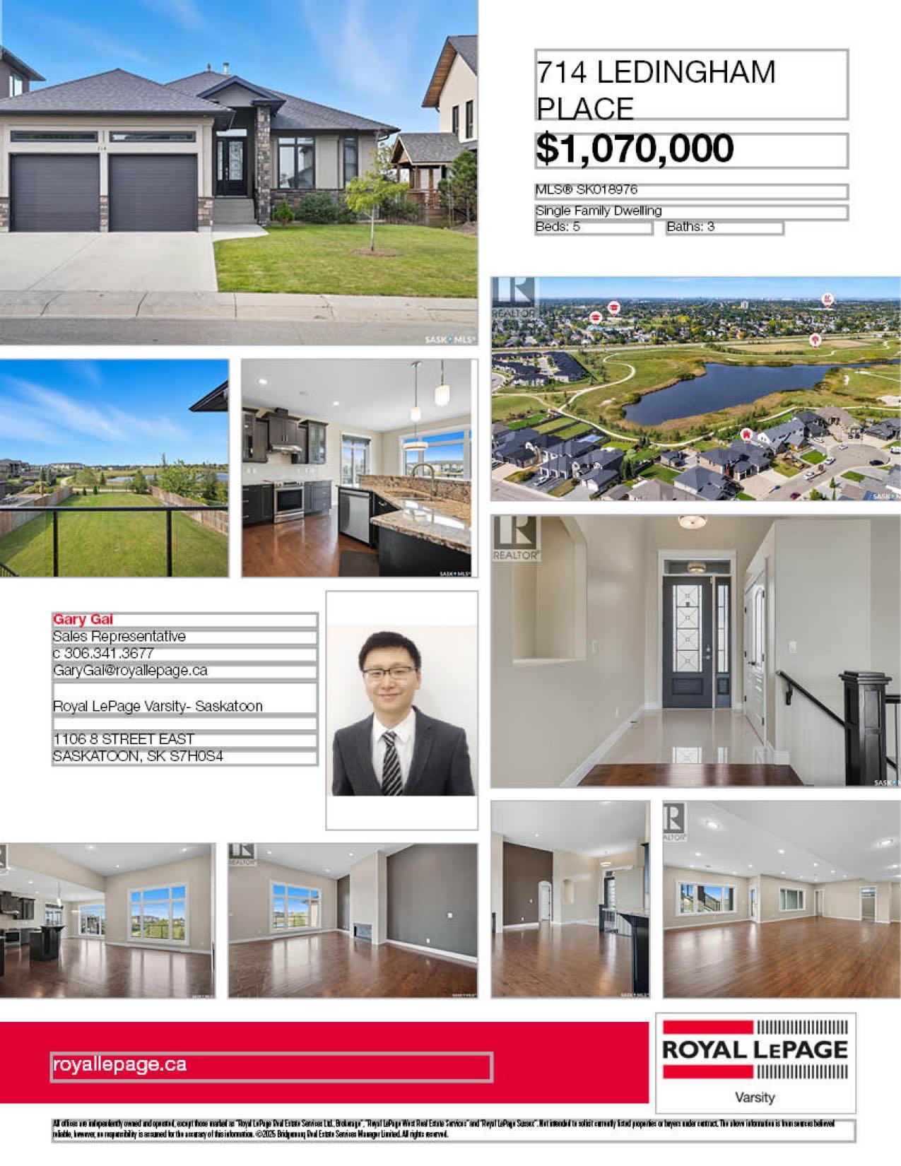 Public Open House公众开放看房 714 Ledingham Pl 10月4日 周六 2-4PM Gary Gai或者同事Dominic Parent会在此迎接🙏 - 2