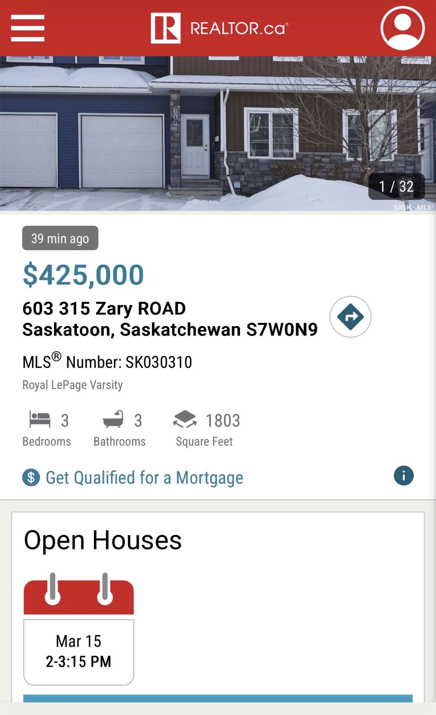 Evergreen小区公众开放看房  315 Zary Road & 1003 Evergreen Blvd Unit 16 -  3月15日周日2-5PM - 2