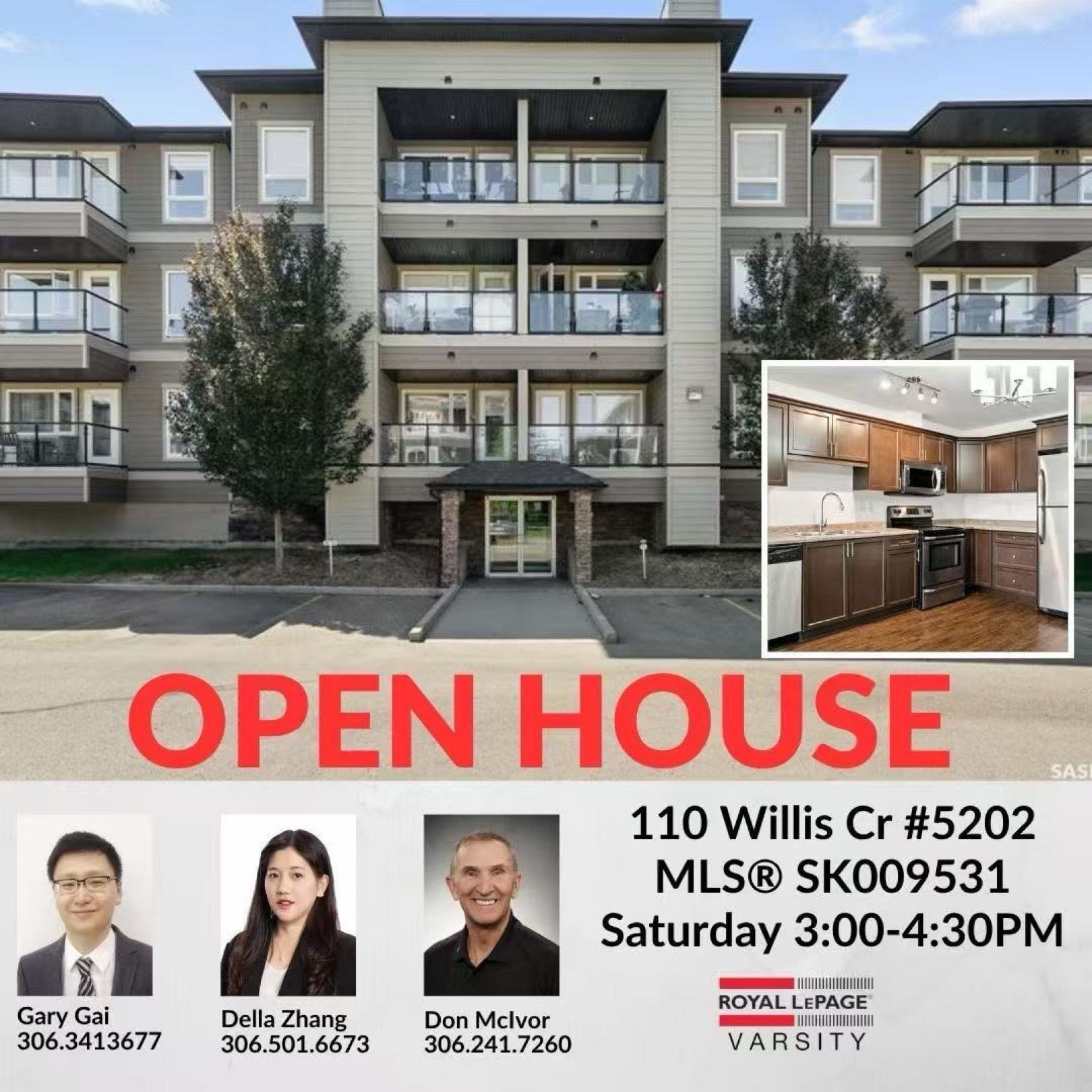 Public Open House公众开放看房 Unit 5202 – 110 Willis Crescent 7月19日 周六3-4:30PM Gary Gai或者同事Della Zhang会在此迎接🙏  ————————- Stonebridge 社区二楼实用舒适一卧一卫公