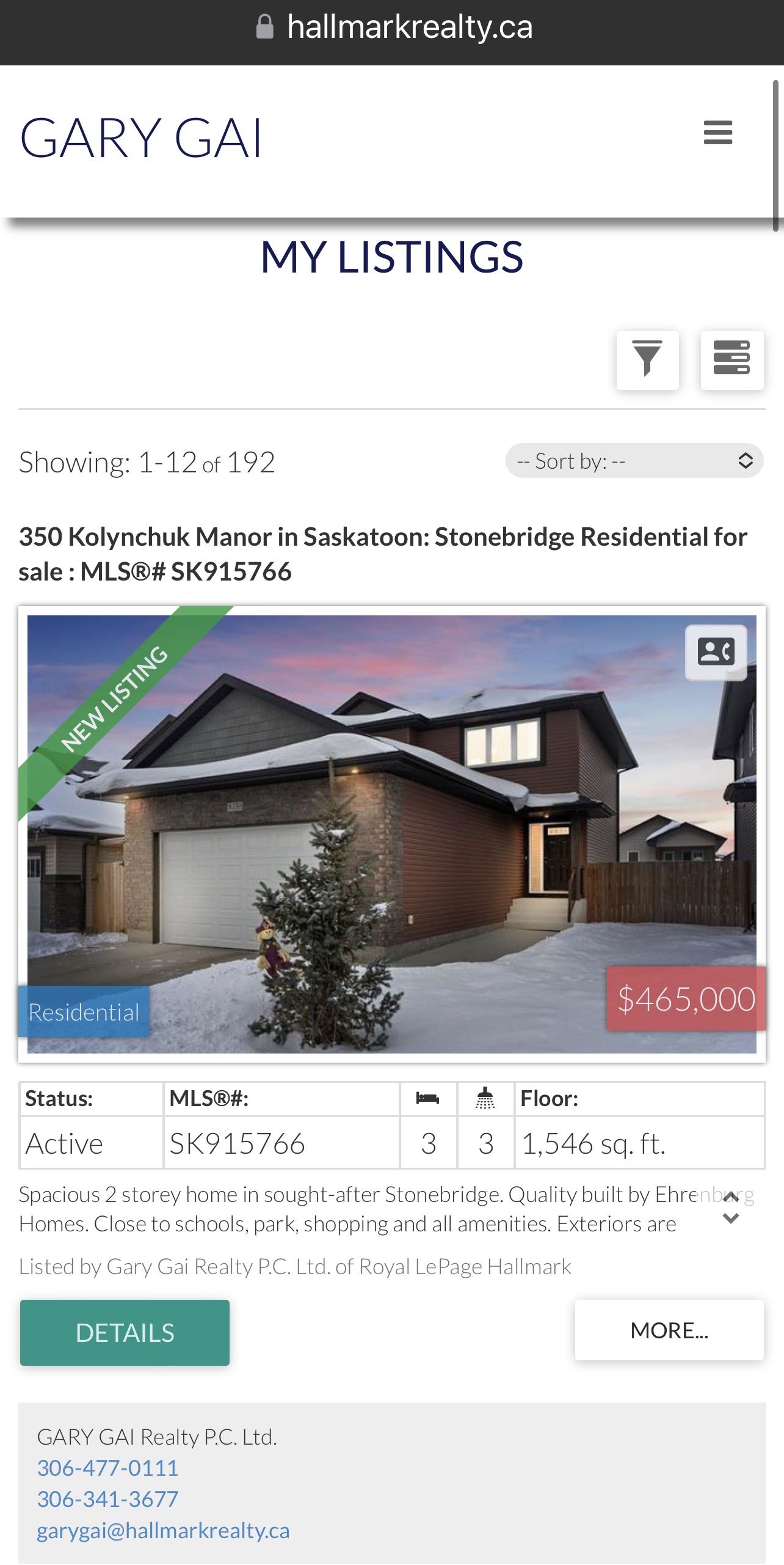 Stonebridge小区1546尺2层独立屋出售。3房3卫，地下室保温完成，带独立出入口独立电表，具备合法独立出租套间潜力。一楼开放式设计，实木地板，3层窗户，大理石台面，厨房带角柜，L形岛台，不锈钢家电，二楼3个大卧室，主卧带步入式衣柜和完整洗手间带浴缸。后院大露台，前院无草 - 3