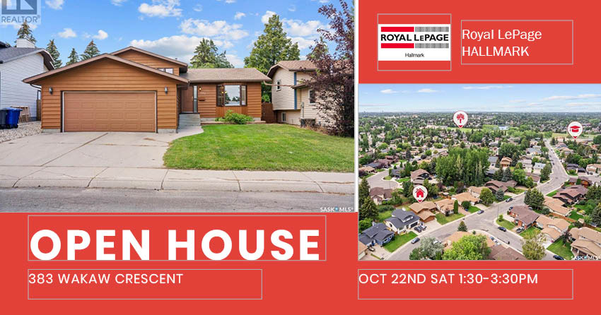 Public Open House公众开放看房 383 Wakaw Cres 10月22日 周六1:30-3:30PM  1040 5th St E 10月23日 周日 1:30-3:30PM  我本人或者同事Don Remizowski 会在此迎接🙏 - 3