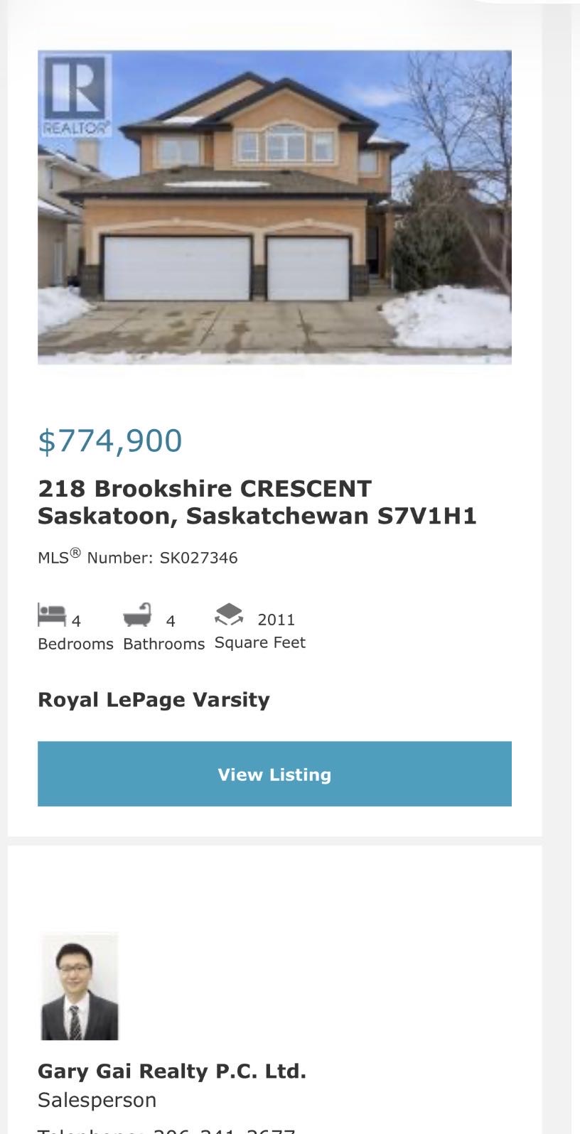 Public Open House公众开放看房 218 Brookshire Cres 2月1日 周日2-4PM Gary Gai或者同事Dominic Parent会在此迎接🙏 ————— Briarwood小区高能效认证前样板间三车库独立屋出售！2011尺2004年建位于安 - 3