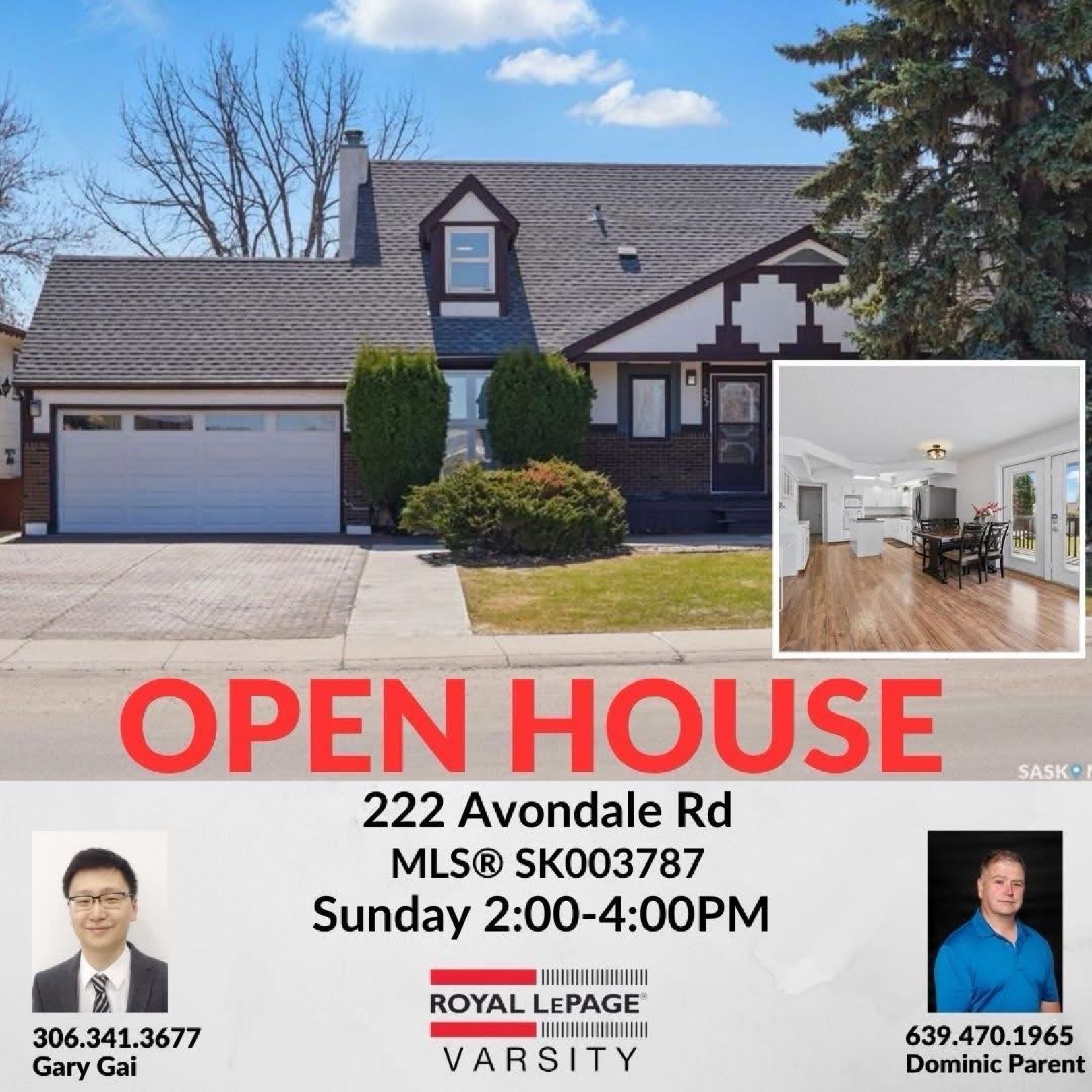 Public Open House公众开放看房 222 Avondale Rd 5月25日 周日2:00-4:00PM Gary Gai或者同事Dominic Parent会在此迎接🙏 - 2