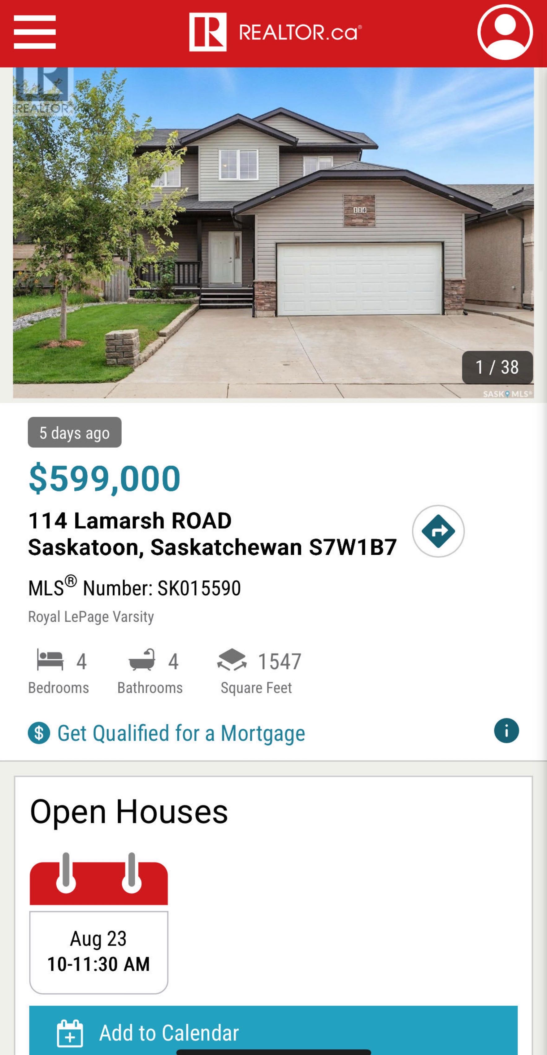 Public Open House公众开放看房 114 Lamarsh Road 8月23日 周六10-11:30AM Gary Gai或者同事Dominic Parent会在此迎接🙏 ————— Willowgrove 社区背靠农地美景独立屋出售！可步行到达学校、公园、商店及 - 2