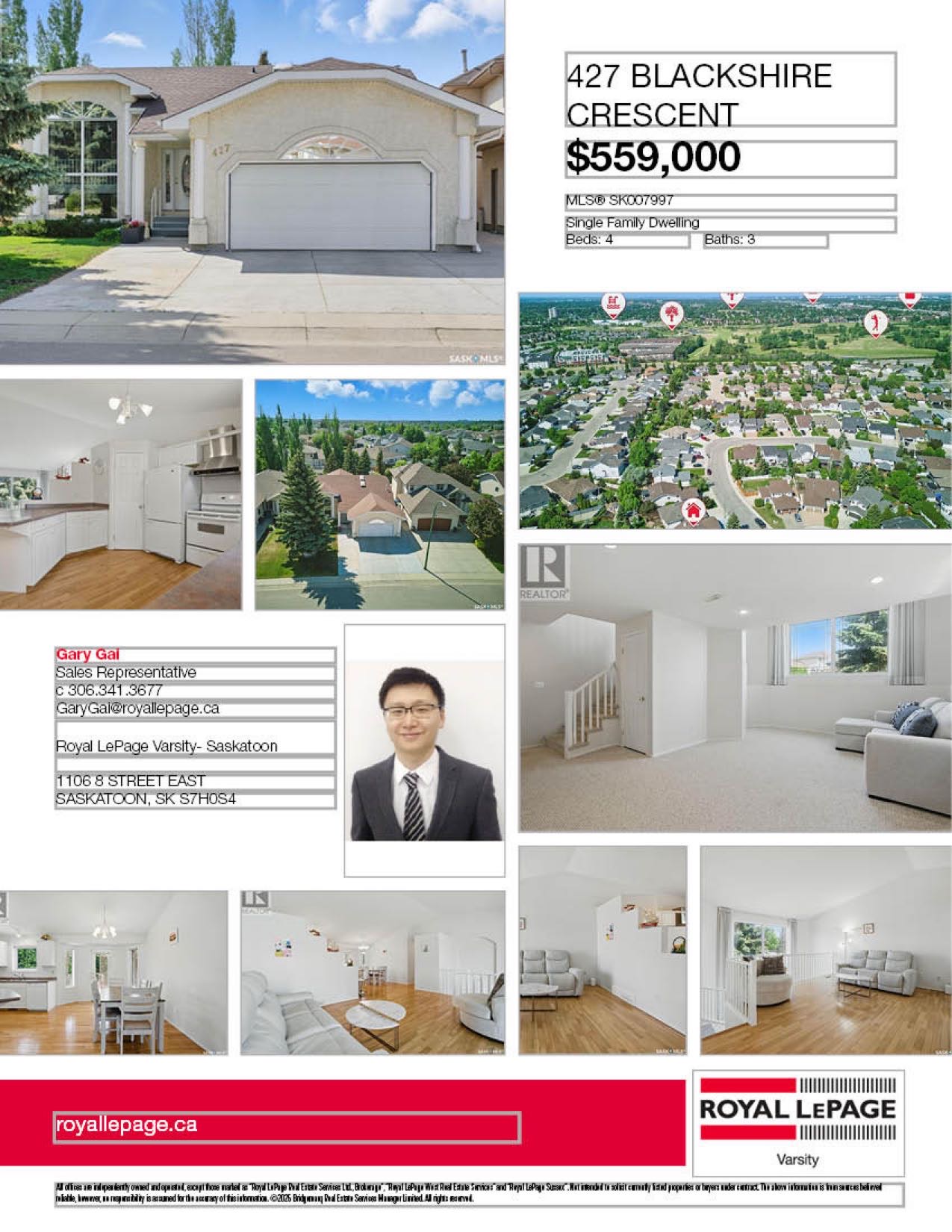 Briarwood小区1307平方尺Bi-level独立屋出售！