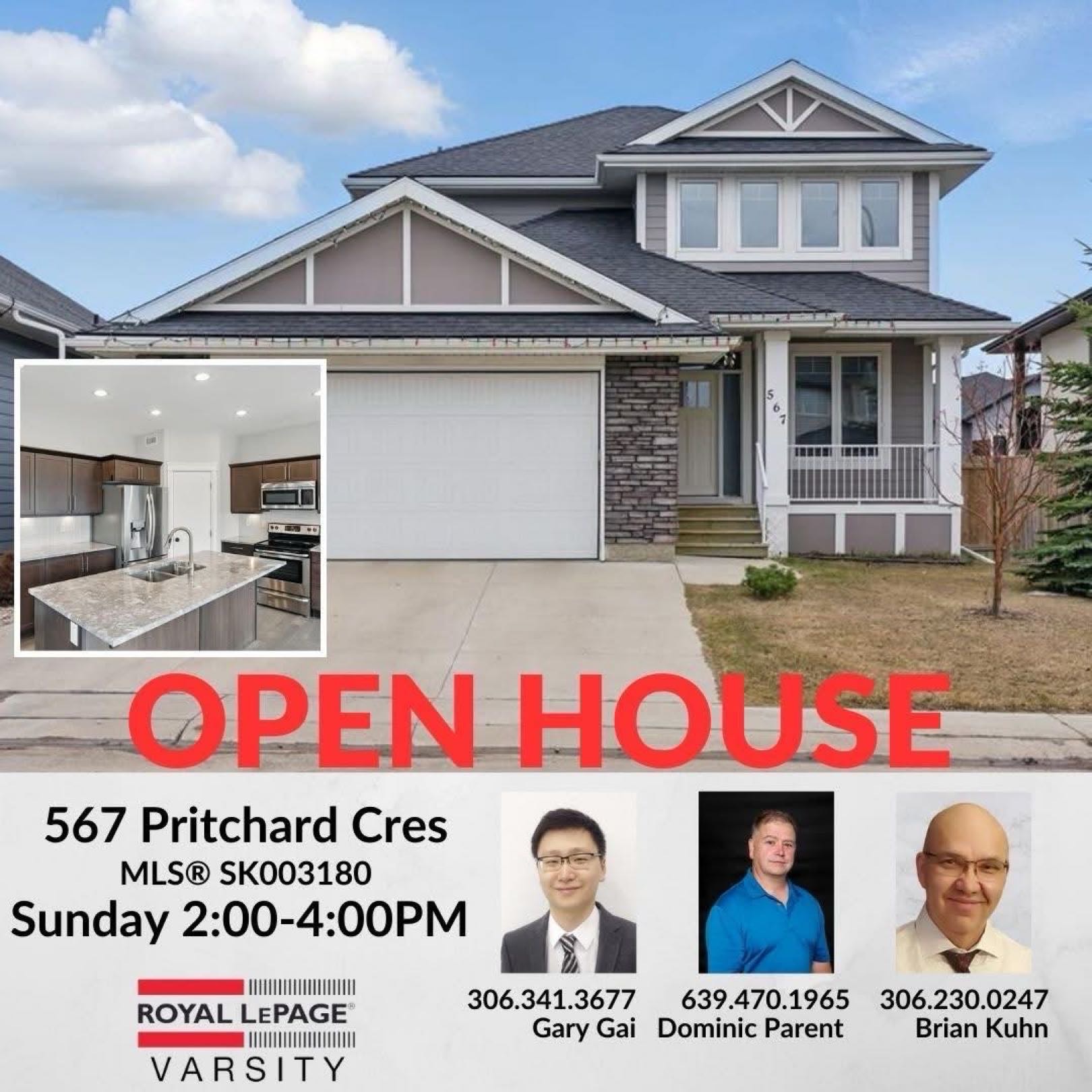 Public Open House公众开放看房 567 Pritchard Cres 5月4日 周日2:00-4:00PM Gary Gai或者同事Dominic Parent会在此迎接🙏 - 2