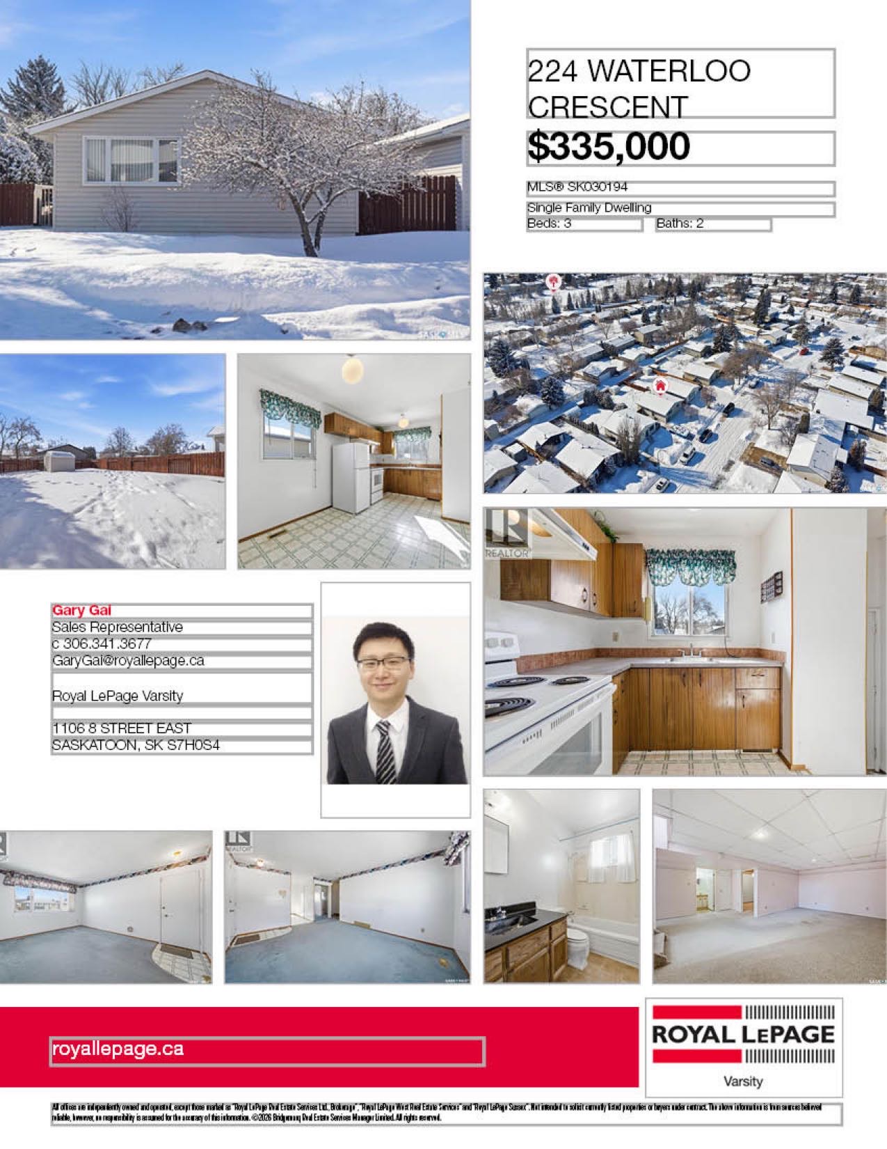 🏡 新上市 | 224 Waterloo Crescent 📍 East College Park  一套 非常适合首次购房者或年轻家庭的温馨住宅。主层布局实用明亮，设有 3间卧室、1个卫生间，客厅和厨房空间舒适，非常适合日常生活。地下室已经完成装修，包含 宽敞家庭活动室 +