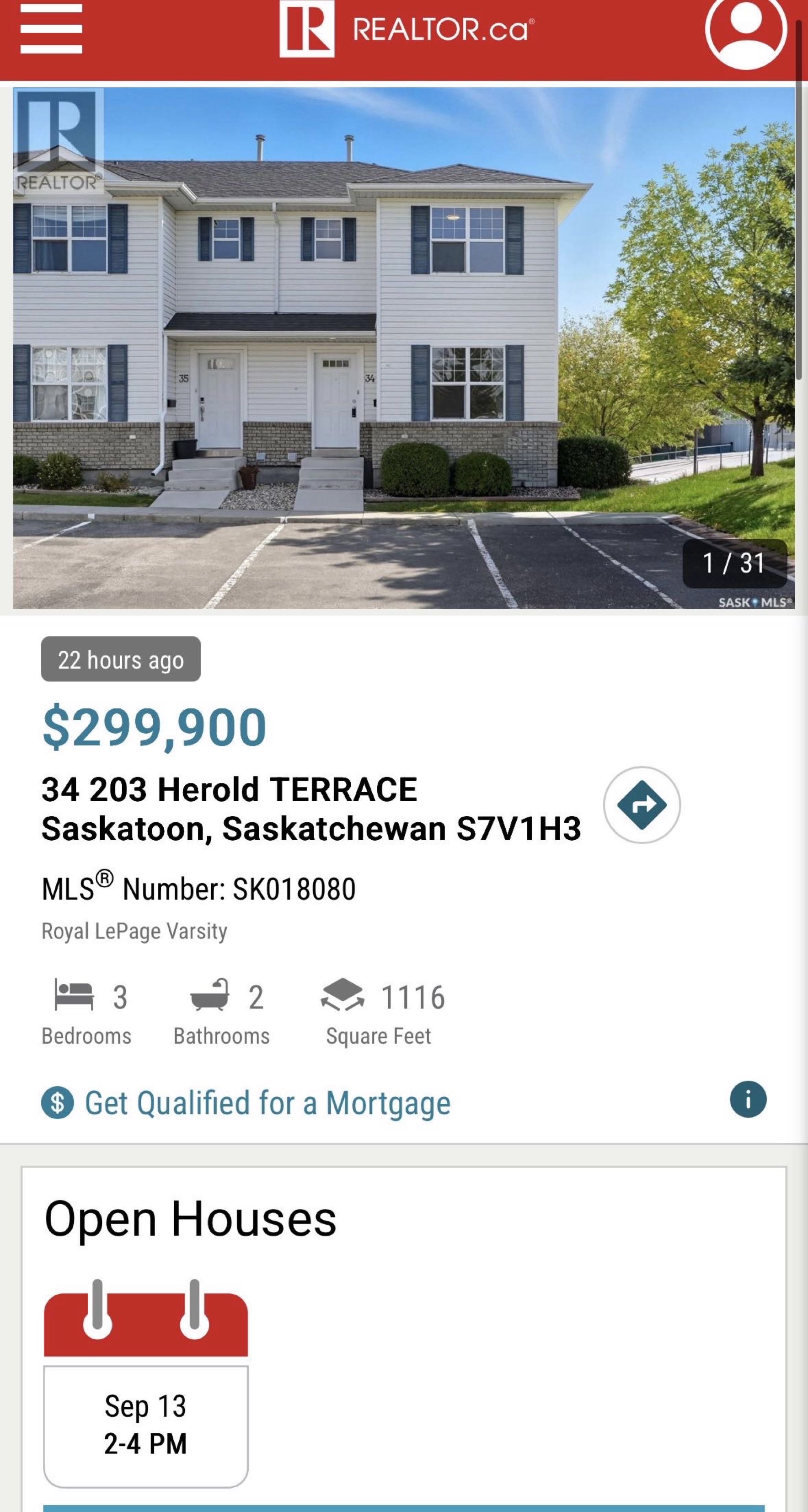 Public Open House公众开放看房 34-203 Herold Terr 9月13日 周六2-4PM Gary Gai或者同事Dominic Parent会在此迎接🙏 ——Lakewood小区新装修边户3房联排出售！安静边户紧邻大绿地且多路边停车位。设有三间卧室和两 - 2