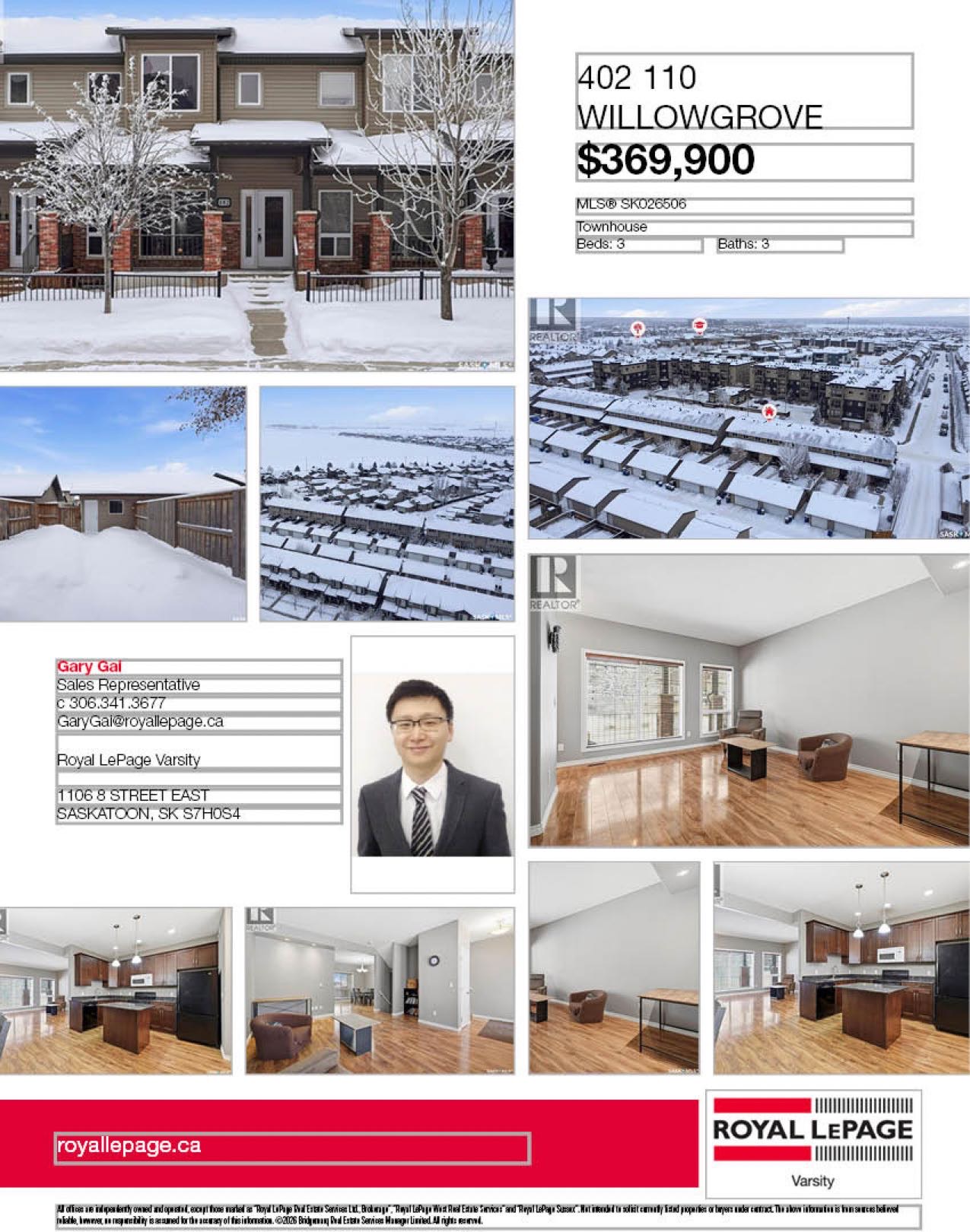 Public Open House公众开放看房 110 Willowgrove Cres Unit 402 1月17 & 18日 周六周日2-4PM Gary Gai或者同事Dominic Parent会在此迎接🙏 —————  步行百米至Willowgrove小学3房3卫联排 - 2