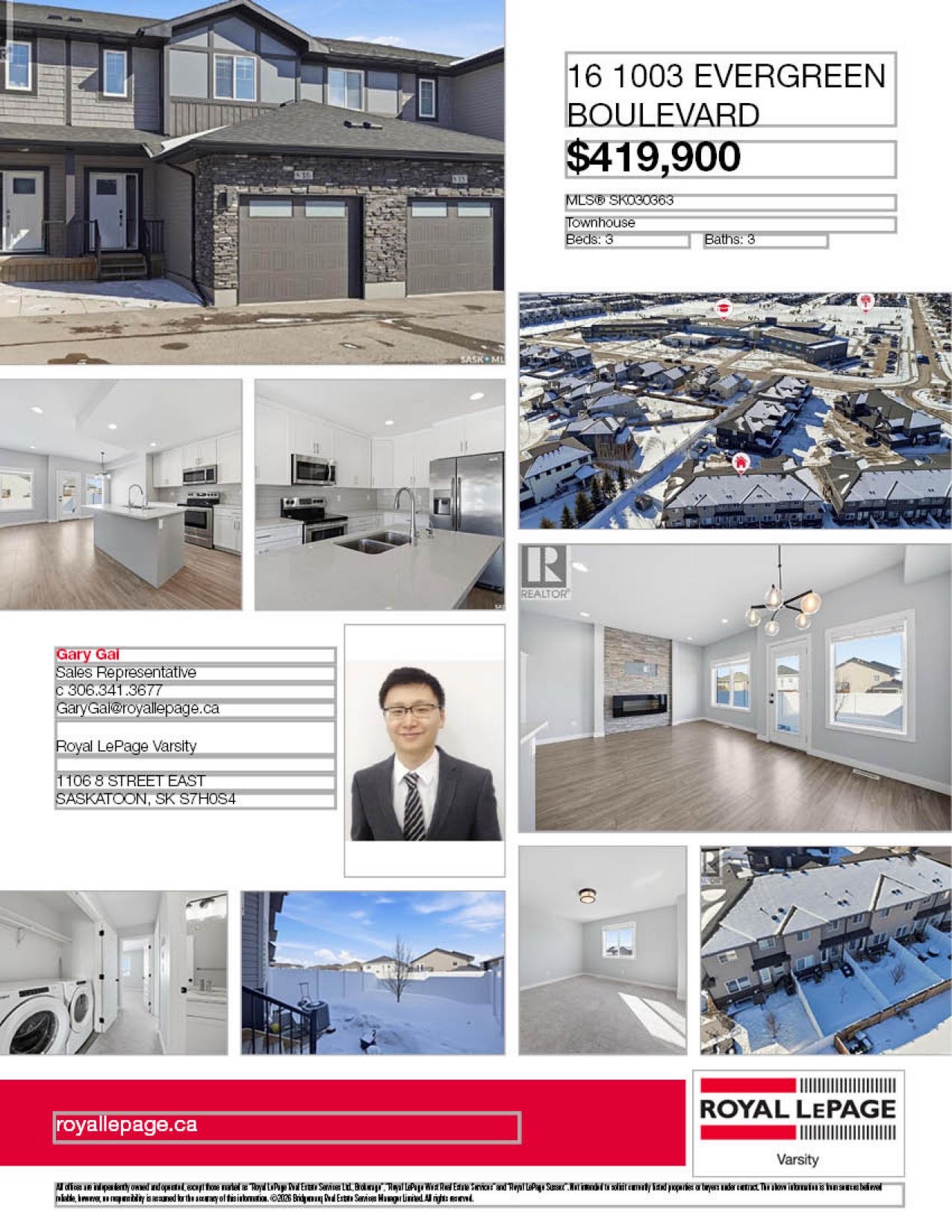🏡 Evergreen 联排别墅上市 📍#16–1003 Evergreen Blvd  位于 Evergreen 核心位置联排别墅