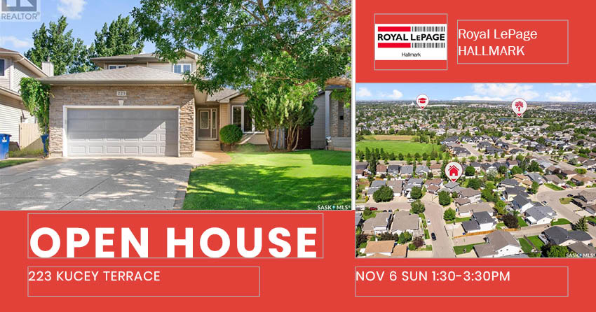 Public Open House公众开放看房 311 Gillies Cres 11月5日 周六1:30-3:30PM 223 Kucey Terrace 11月6日 周日1:30-3:30PM  Gary Gai或者同事Don Remizowski 会在此迎接🙏  Rose - 5