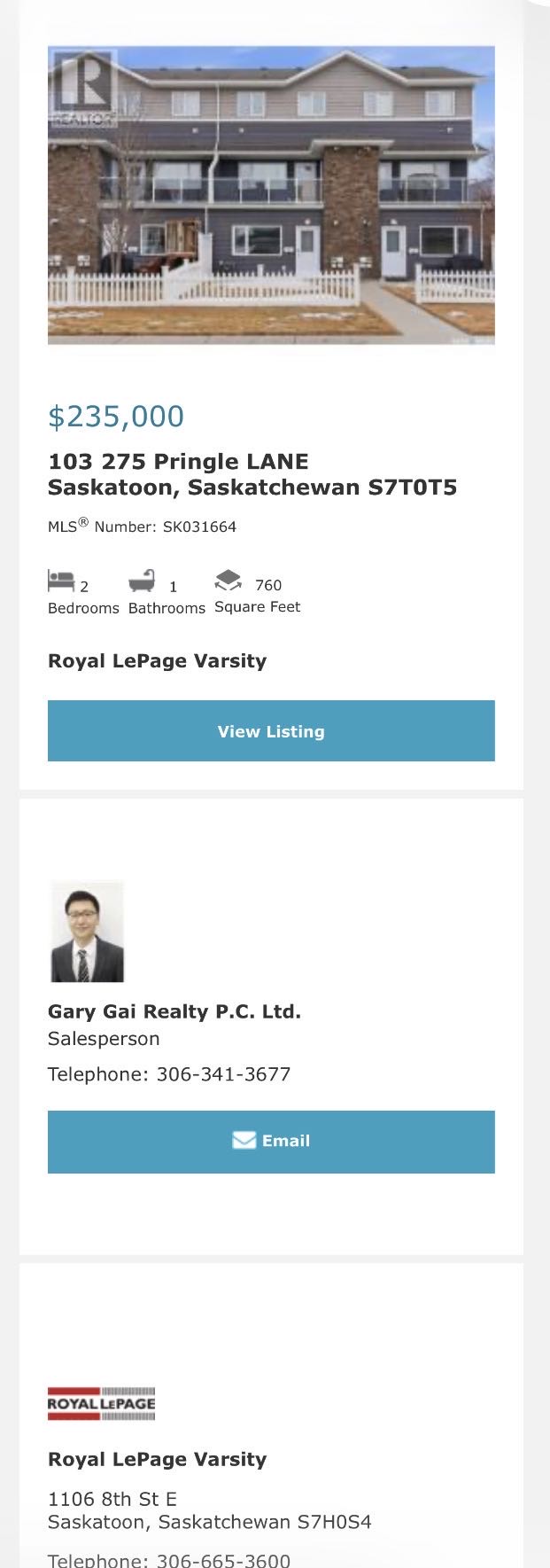 Public Open House公众开放看房 103-275 Pringle Lane 4月11日 周六 11AM-1 PM Gary Gai或者同事Evan Dunlop会在此迎接🙏  Stonebridge小区明亮2房叠拼单元出售。面向阳光充足的南向前院，俯瞰安静的街道。 - 3