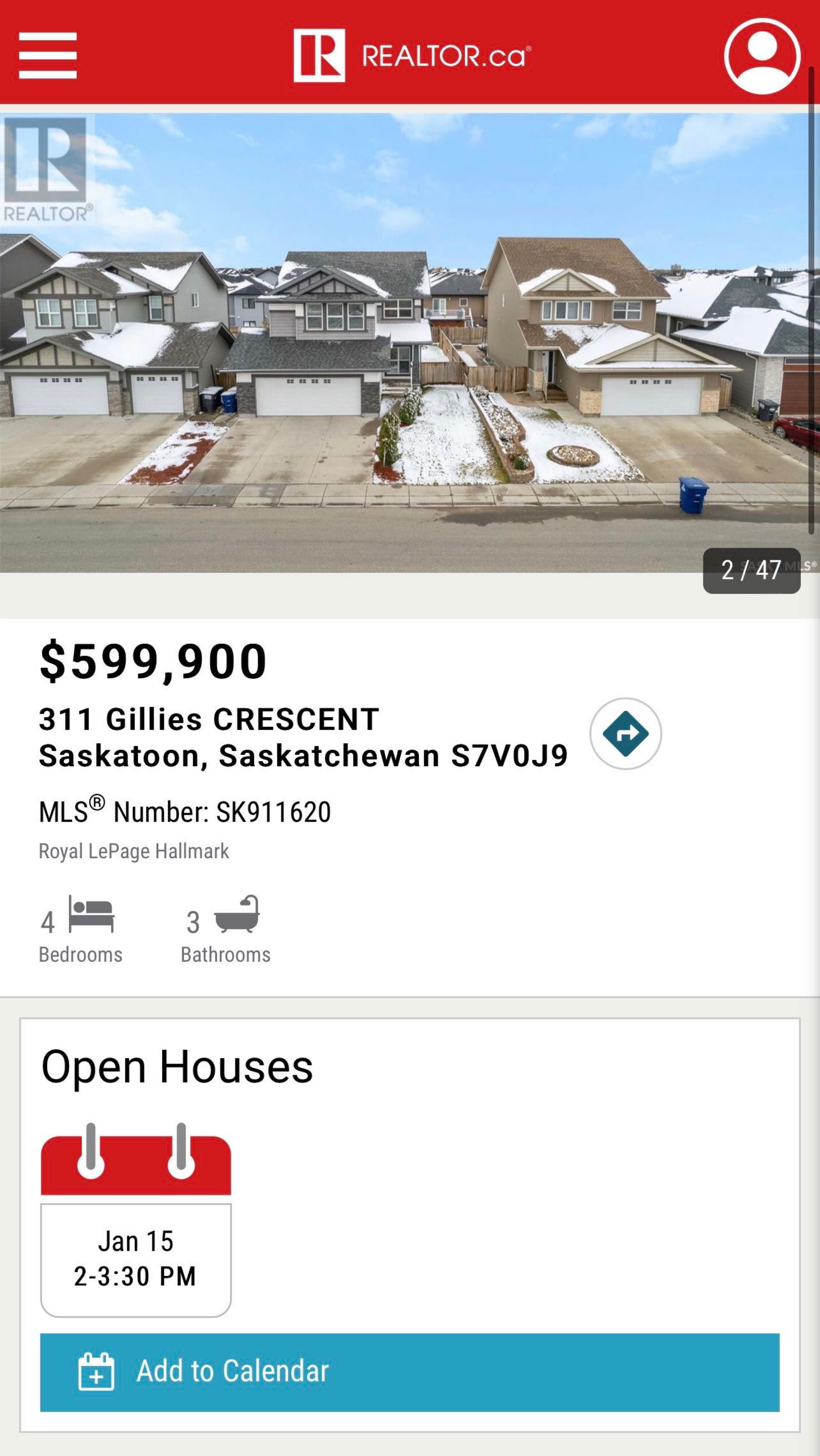 Public Open House公众开放看房 311 Gillies Cres 1月15日 周日2:00-3:30 PM Gary Gai或者同事Wade Brissaw会在此迎接🙏 - 4
