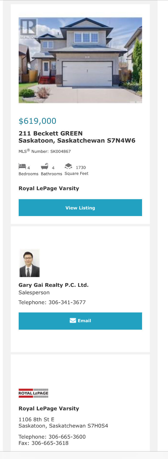 Arbor Creek小区1730平方尺4房4卫独立屋出售，正对公园！房屋空间充足，一楼为开放式布局，客厅宽敞，配有天然气壁炉；厨房为枫木橱柜设计，设有中岛和转角储物间；餐厅带有大窗户和通向后阳台的玻璃门，后院朝西南，面积大，私密性好。二楼有三个宽敞的卧室和两个完整的卫生间，另有 - 2