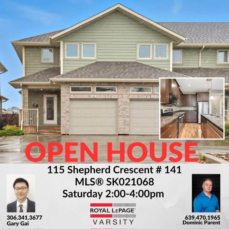 Public Open House公众开放看房 141-115 Shepherd Cres  10月18日 周六 2-4 PM Gary Gai或者同事Dominic Parent会在此迎接🙏  ————————- Willowgrove小学步行百米端户联排别墅出售！，面积约