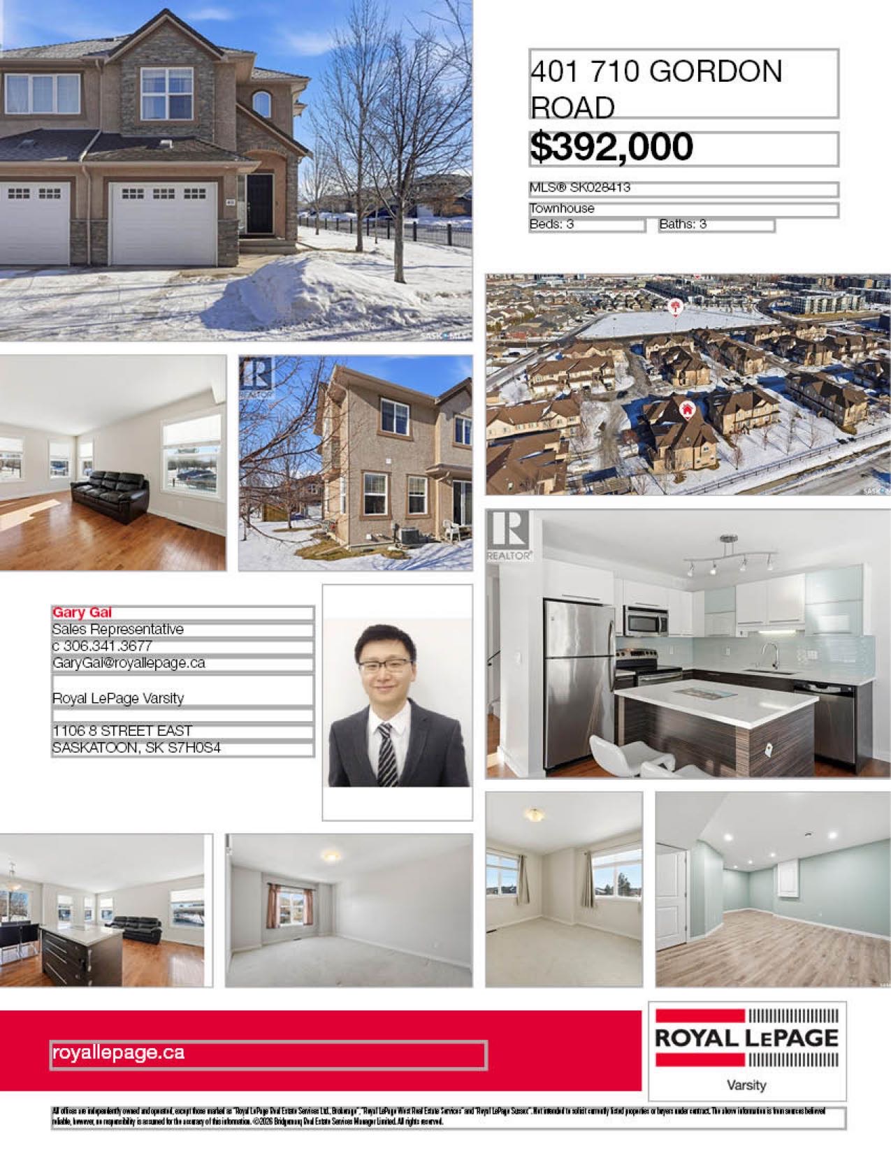 Stonebridge小区边户3房3卫大尺寸联排出售。小区最佳位置,额外多窗户,对公园景色,近路边停车,为自住或投资提供了良好选择。1330平方英尺,3间卧室和3间洗手间间。部分边窗可眺望 Cren Wilson Park,并可使用更多街边停车位。房屋配有单车库外加室外车位。主层