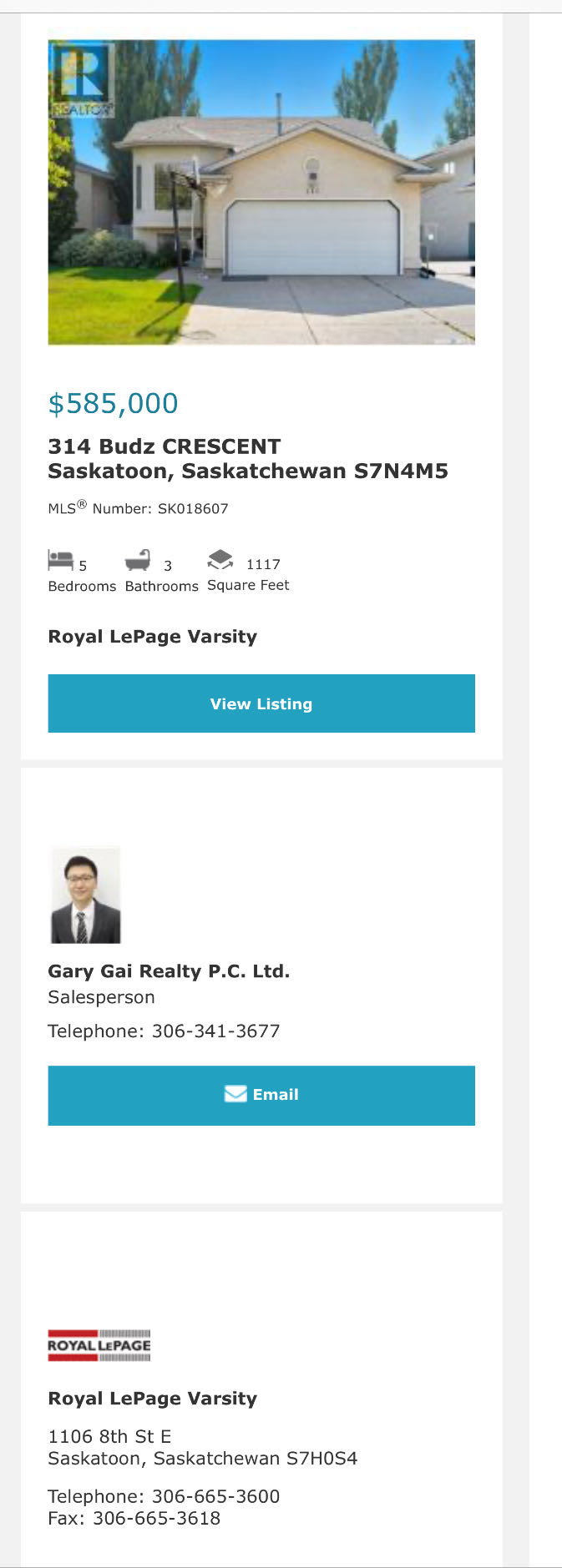 Public Open House公众开放看房 314 Budz Cres  9月27日 周六1:30-3:30PM Gary Gai或者同事Dominic Parent会在此迎接🙏  ————————- Arbor Creek 安静街区的5房3卫错层独立屋出售。环境优美，街景 - 3