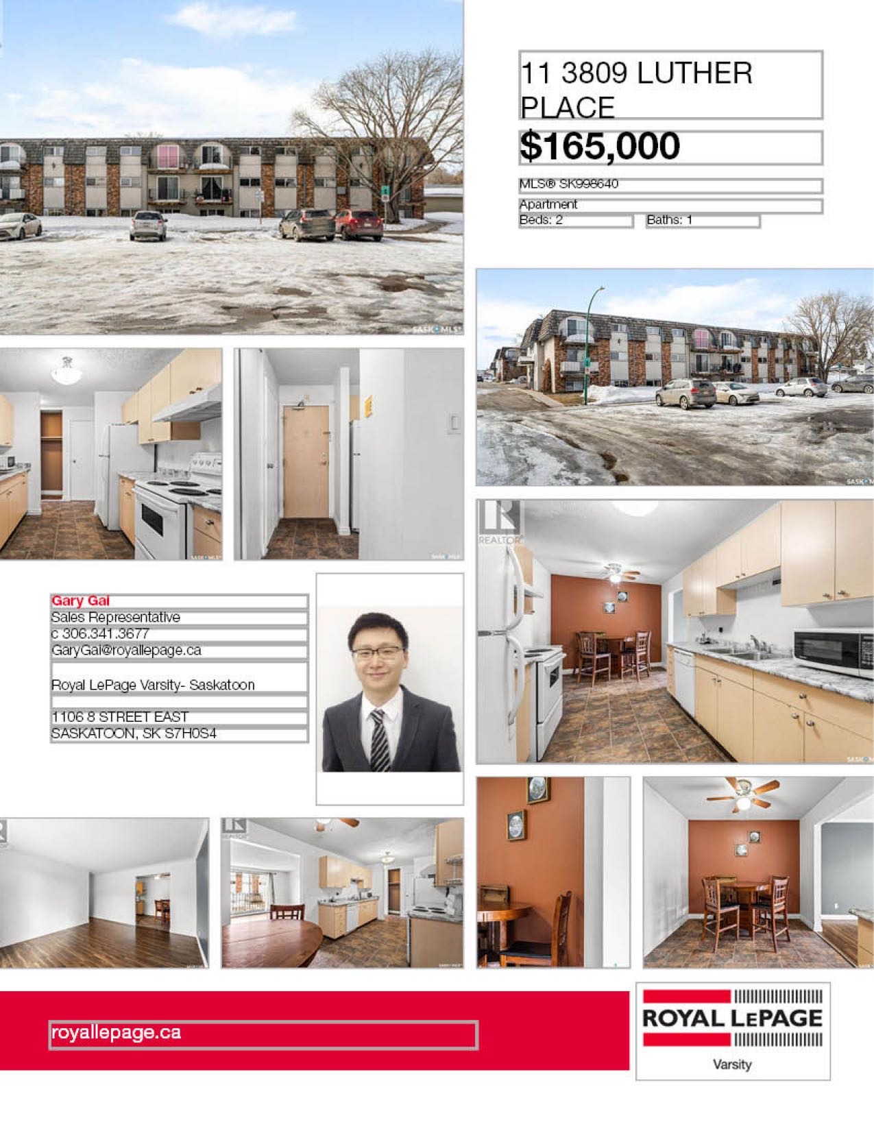 West College Park小区2房公寓出售。