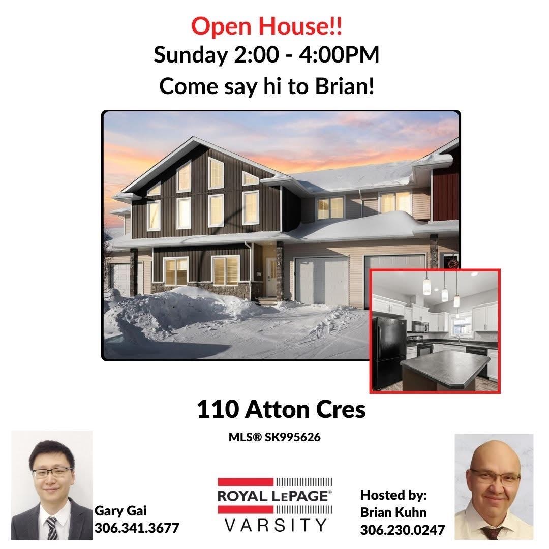 Public Open House公众开放看房 110 Atton Cres 3月16日 周日2-4PM Gary Gai或者同事Dominic Parent / Brain Kuhn会在此迎接🙏 - 2