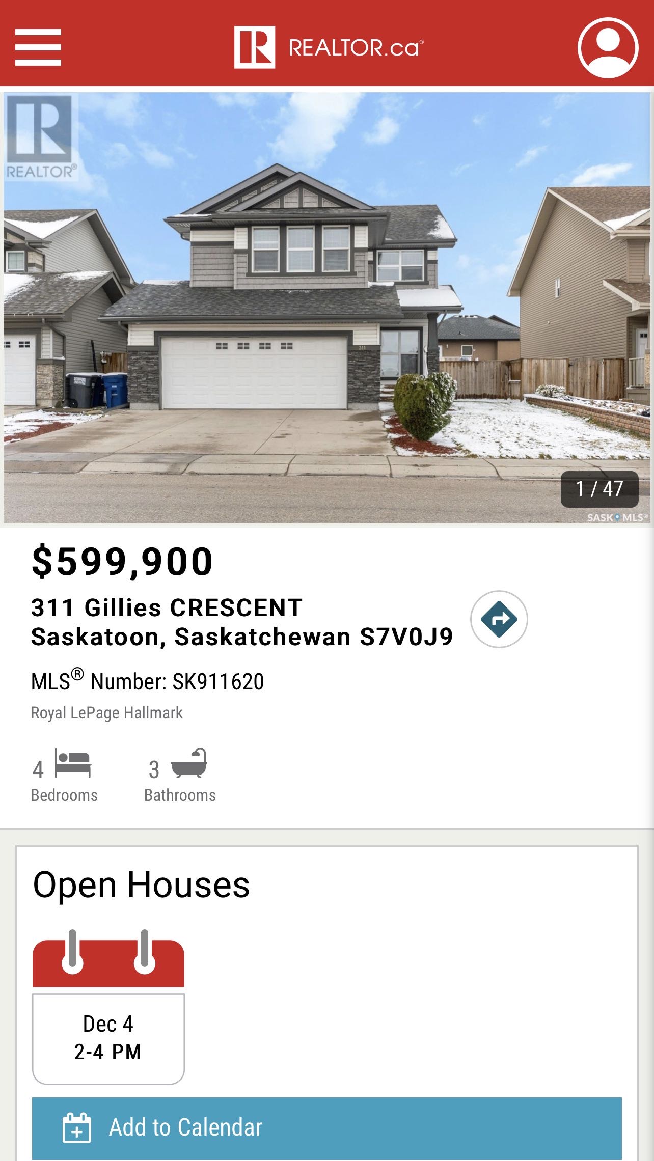 Public Open House公众开放看房 334 Anderson Cres 12月3日 周六 2:00-4:00 PM 311 Gillies Cres 12月4日 周日2:00-4:00 PM Gary Gai或者同事Don Remizowski会在此迎接🙏 - 4