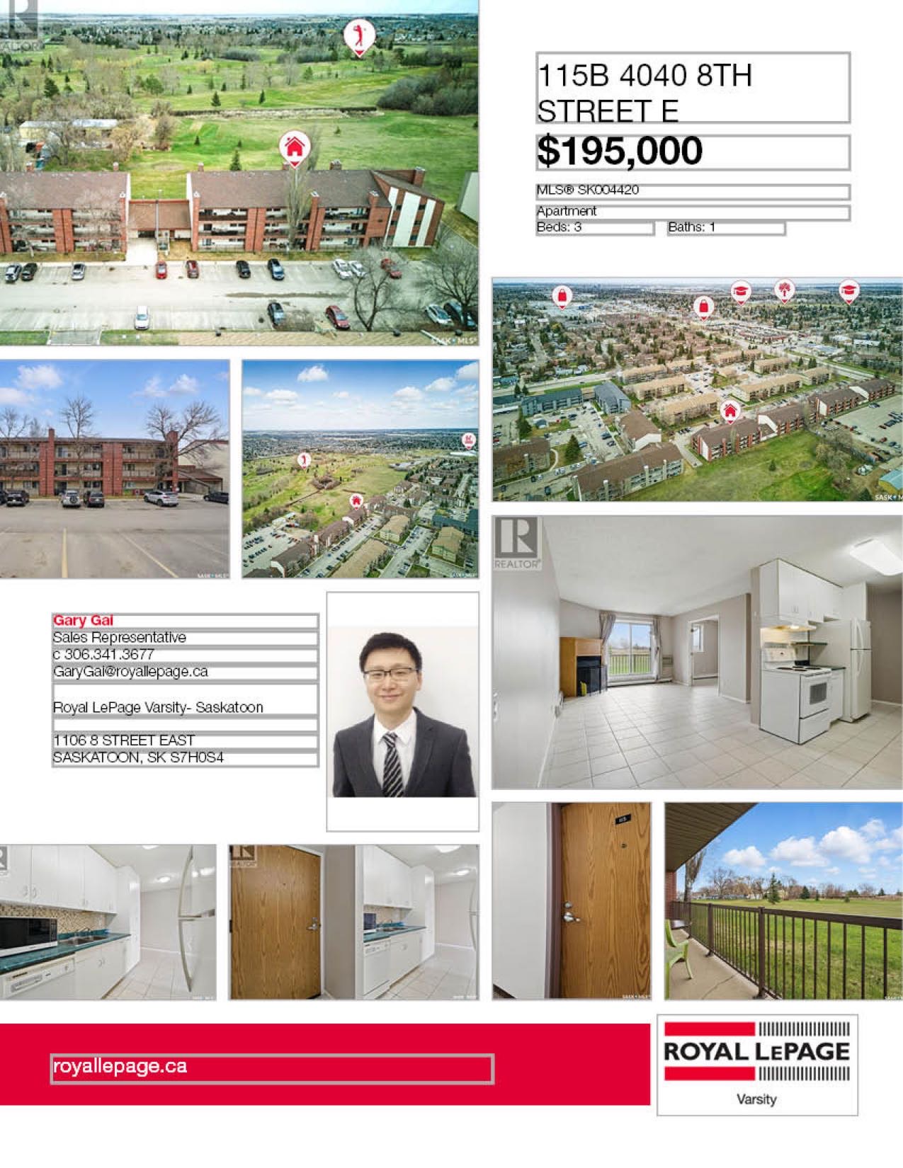 Wildwood小区背靠公园高尔夫球场3房边户公寓出售。安静、维护良好，景观优美，地理位置优越，临近学校、8街购物区及各类生活便利设施。户型宽敞，大客厅带壁炉，地面铺设了地砖，整体干净整洁。厨房配有现代化橱柜和地板。三间卧室中有一间目前用作书房，配有典雅的法式门，别具格调。一间完