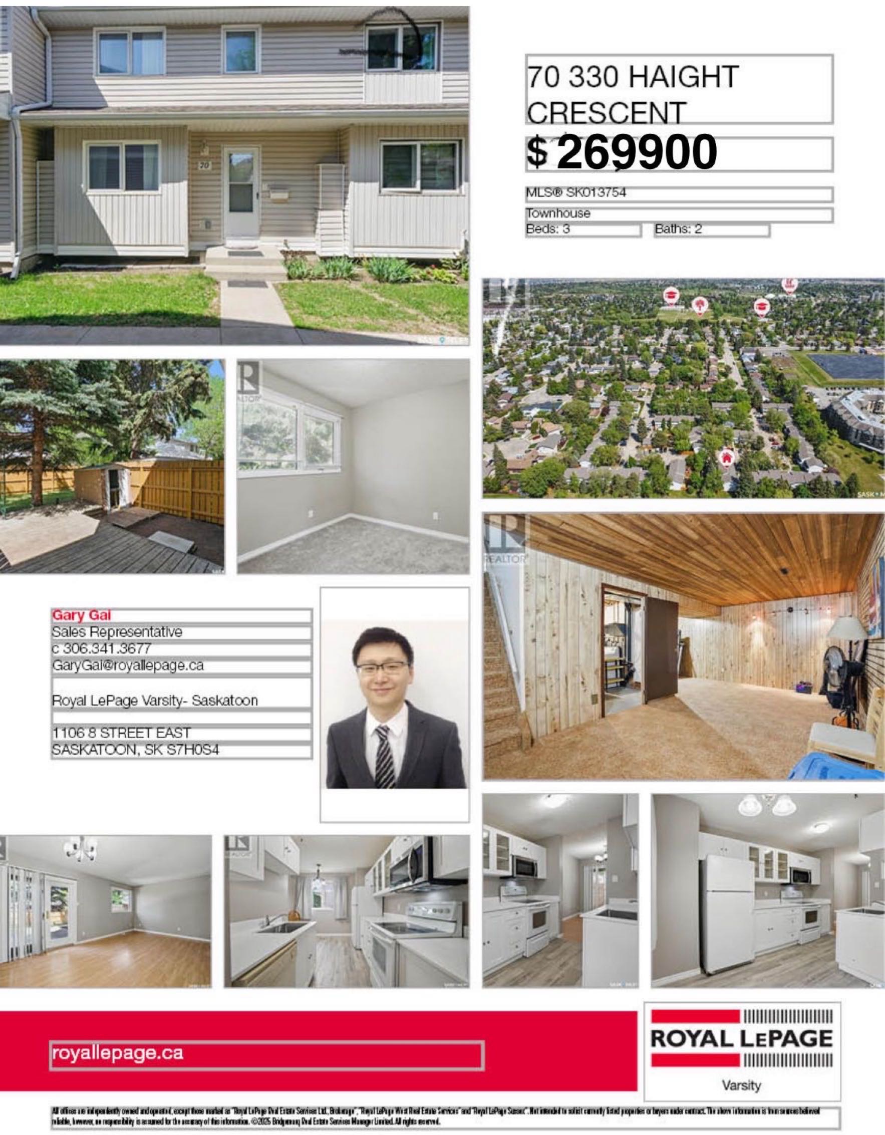 Public Open House公众开放看房 70-330 Haight Cres 11月16日 周日2:00-4:00PM Gary Gai和同事Dominic Parent会在此迎接🙏  ————————- Wildwood 社区3 卧 2 卫联排出售！全新翻新，实用维护 - 2