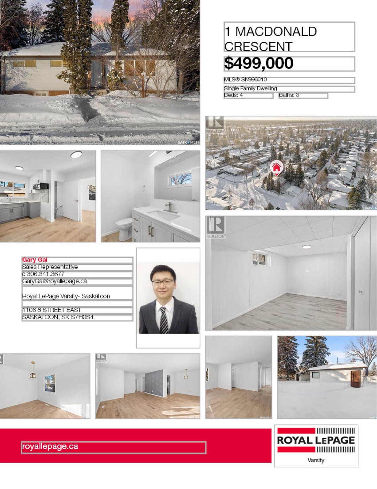 Greystone Heights小区步行至8街Superstore全面翻新1167尺4房3卫平层独立屋出售，带地下室独立出入口，具备分租潜力。位于宁静街道，步行可至学校、公园、购物，超市及各类设施。主层设有带特色墙宽敞客厅、铺全新高端复合木地板，正餐厅，以及全新装修的厨房，配备