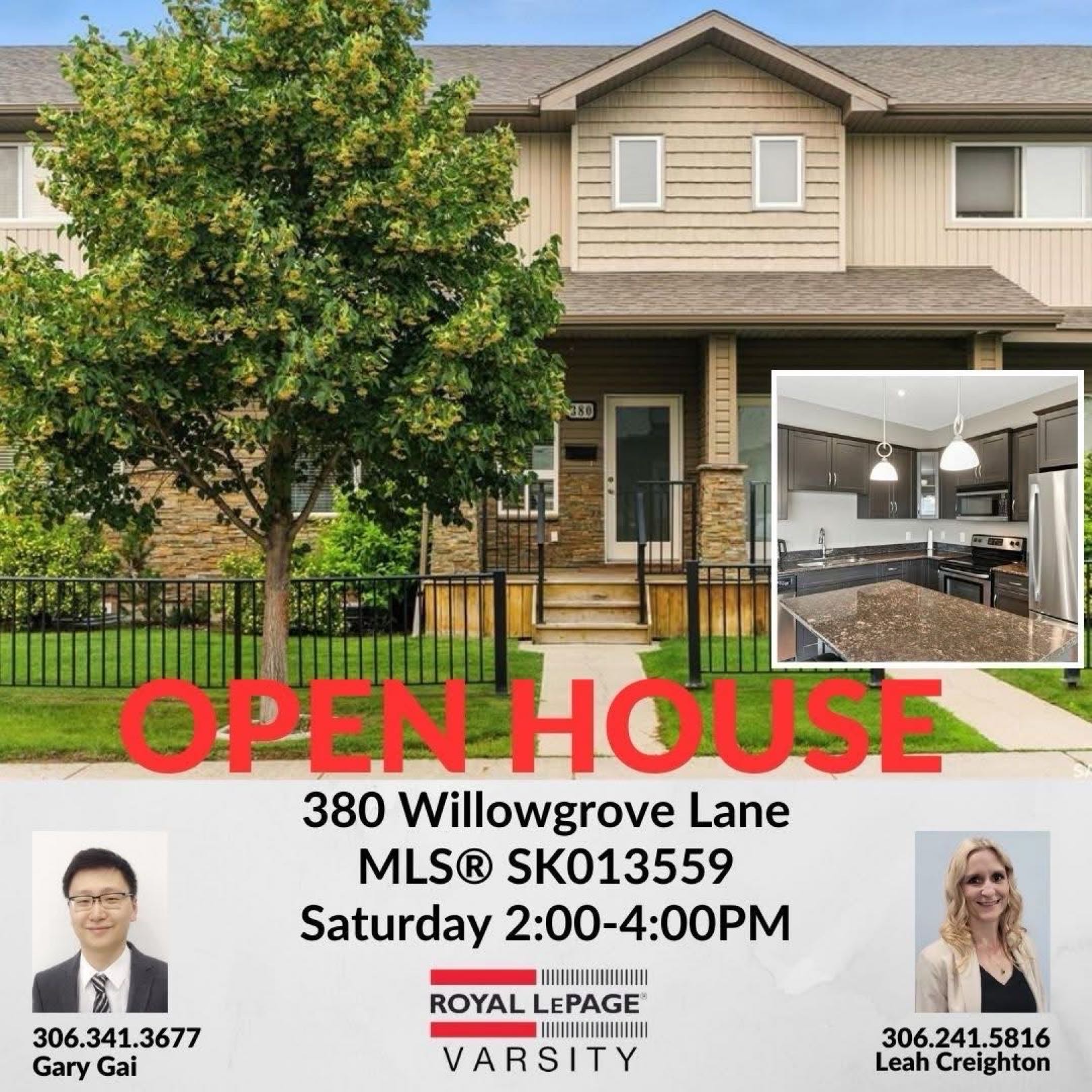 Public Open House公众开放看房 380 Willowgrove Lane 9月27日 周六 4:30-6:30PM Gary Gai或者同事Dominic Parent会在此迎接🙏 ————— 步行百米至Willowgrove小学4房4卫联排出售。Riverbe