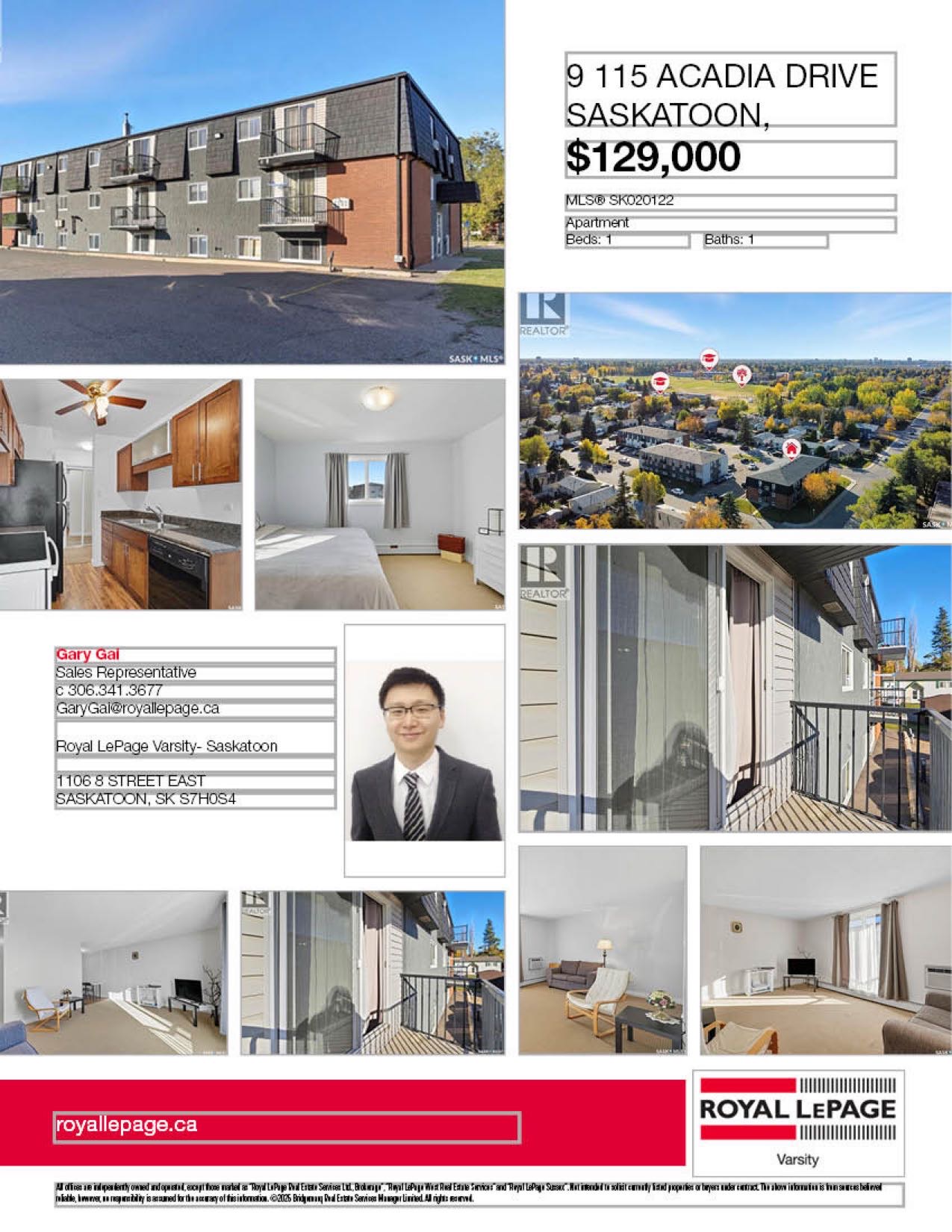 College Park翻新一室公寓出售！本地西人业主保养极佳。朝南客厅宽敞明亮，自然光充足，并可通往阳台。厨房配备升级的枫木橱柜、花岗岩台面 以及 较新的电器。布局合理，设有舒适卧室、四件式浴室，以及带有叠式洗衣机和烘干机的洗衣/储物间。其他升级包括：2023 年重新粉刷、20