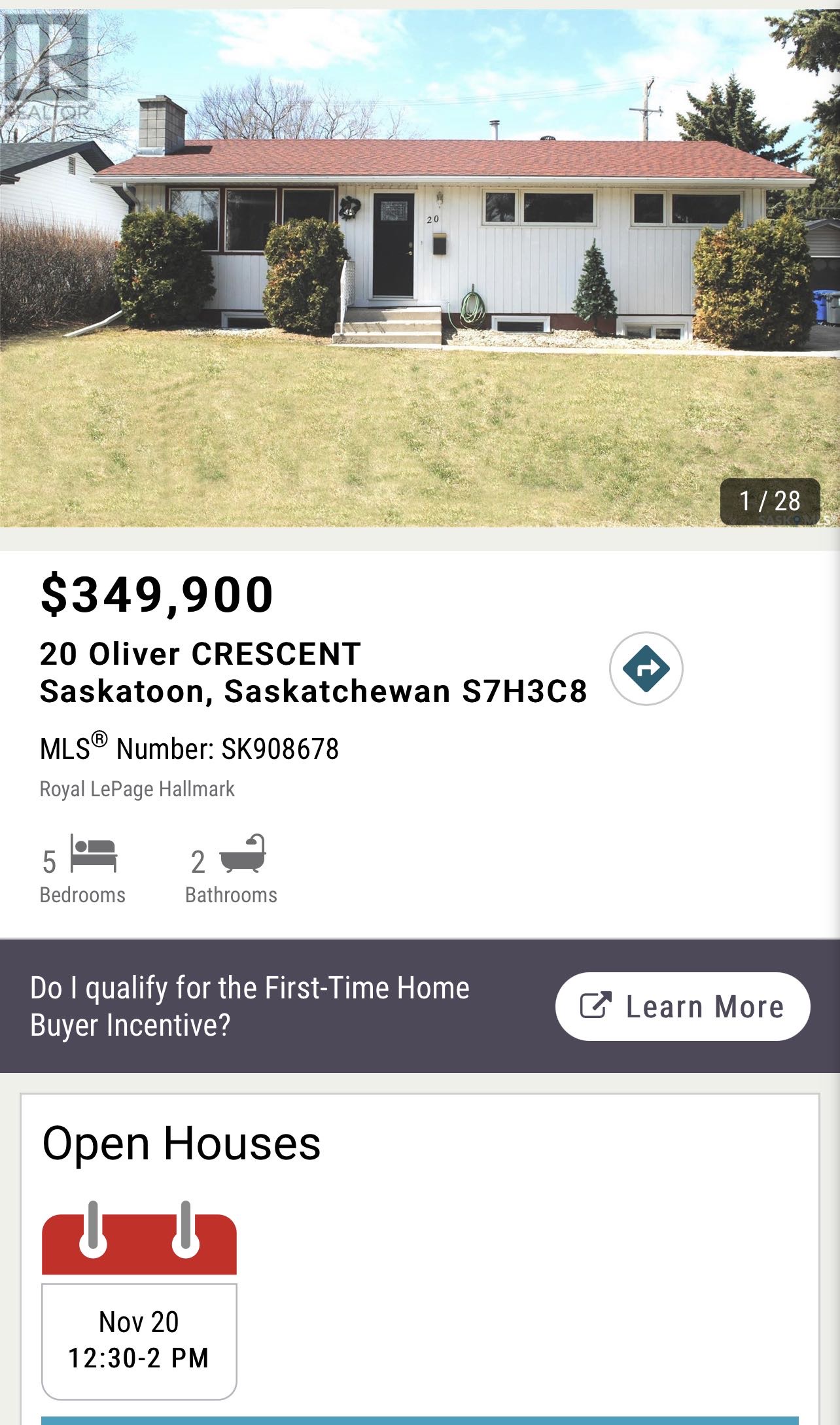 Public Open House公众开放看房 20 Oliver Cres 11月20日 周日12:30-2:00 PM  Gary Gai或者同事Wade Brissaw会在此迎接🙏 - 4