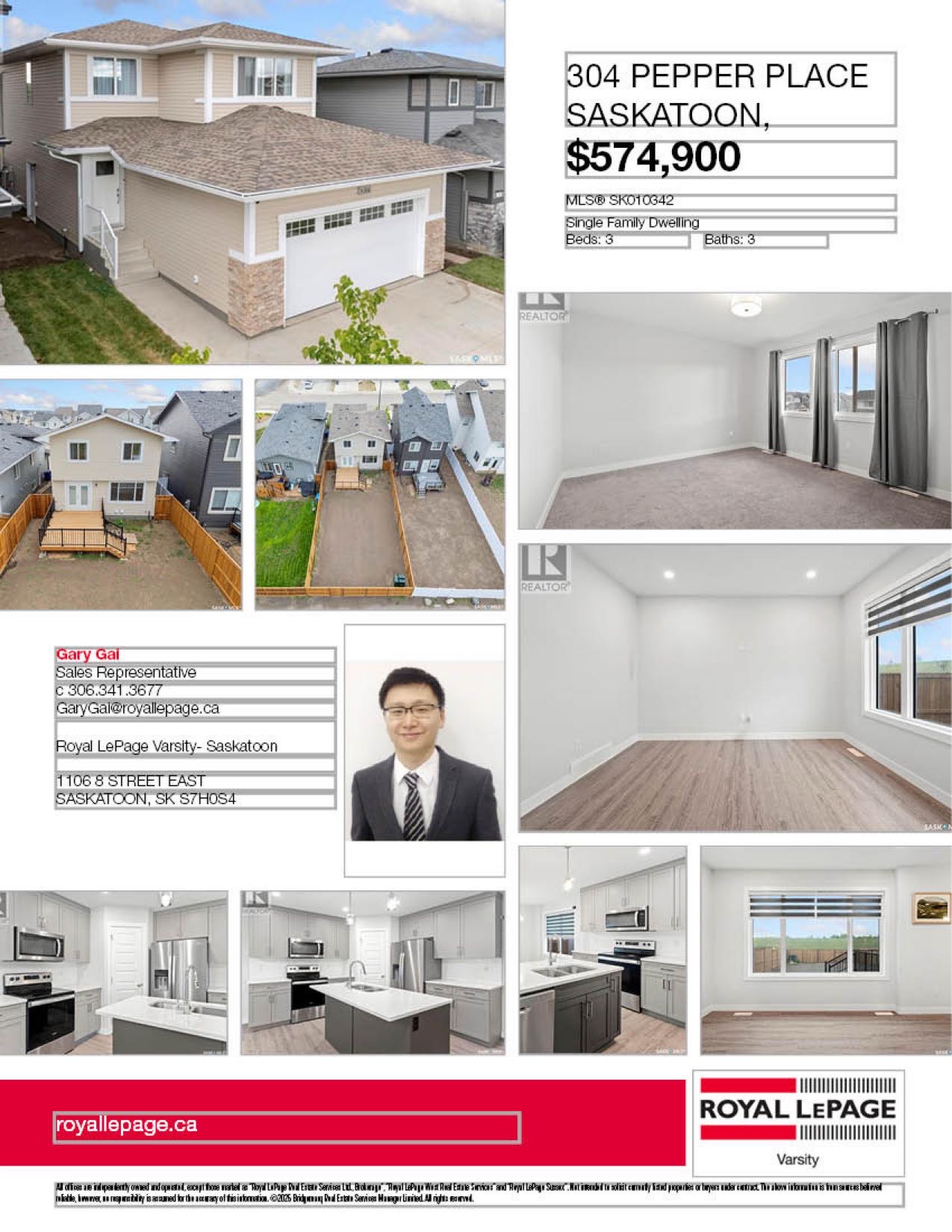 Public Open House公众开放看房 304 Pepper Pl 8月16日 周六2-4PM Gary Gai或者同事Dominic Parent会在此迎接🙏 ————— Brighton小区几乎全新两层独立屋出售。目前房龄不到一年。 房屋共有 3 间卧室和 3 个浴 - 2