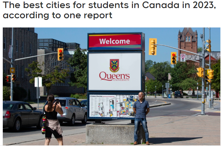 根据最新一份报告，2023年加拿大最适合学生的城市排名第一的竟然是…!