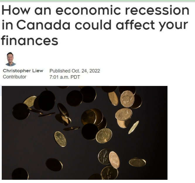加拿大的经济衰退会如何影响你的财务状况！