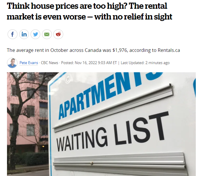 觉得房价太高了吗?租赁市场的情况更糟，看不到任何缓解的迹象！