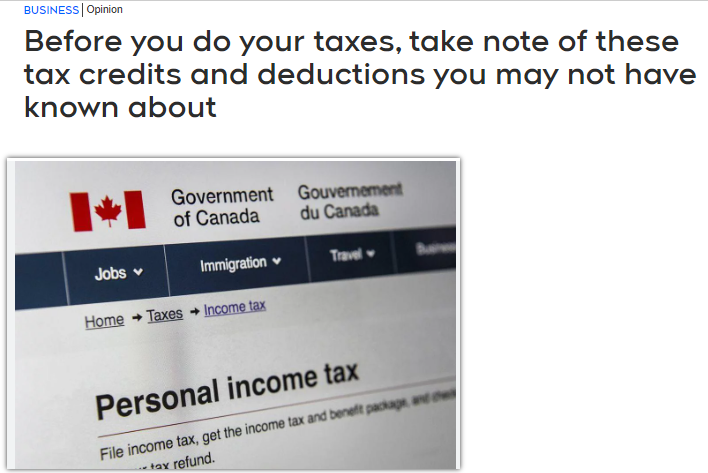 在报税时，加拿大人千万别错过这几项税收抵免!