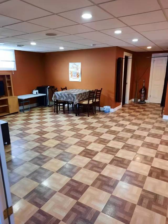 里贾纳东区地下室整层出租，明亮卫生、交通便利、购物方便。 - 2