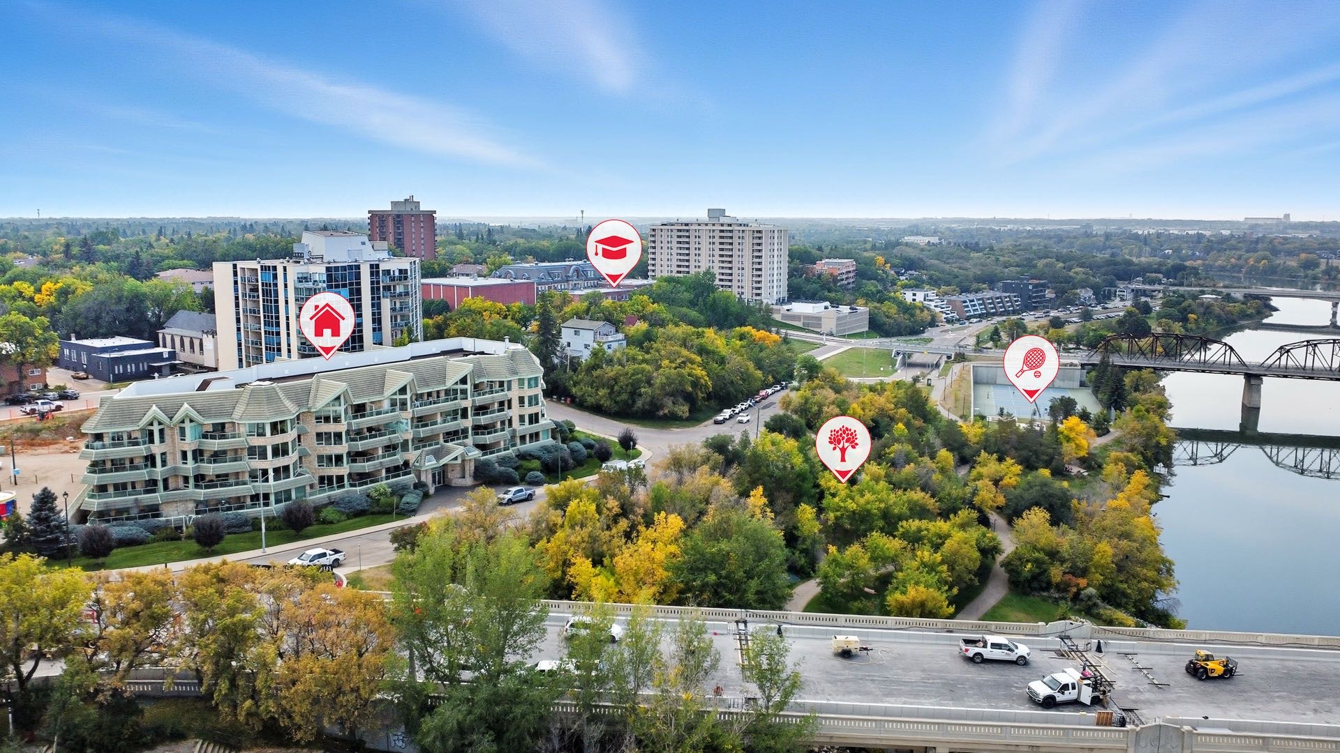 市中心河边大平层2室2卫1Dden出售 - 2